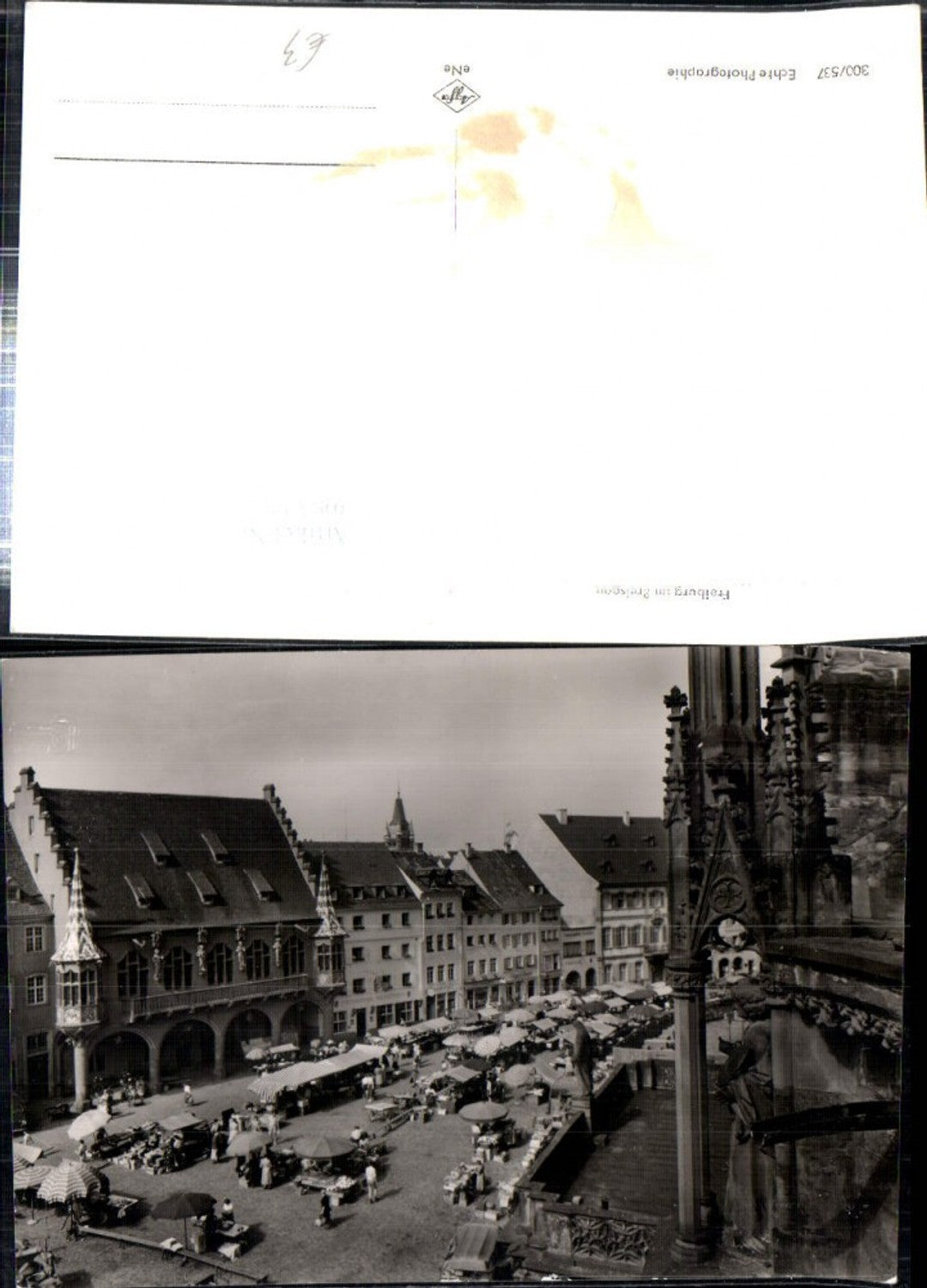 308322,Freiburg im Breisgau Marktplatz u. Kaufhaus Markt Erker