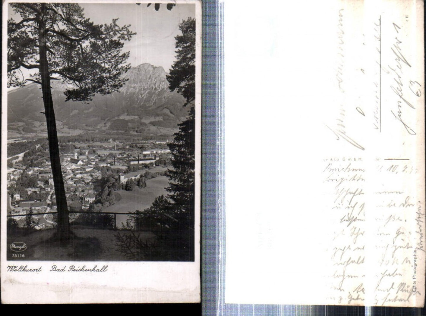 308369,Bad Reichenhall Totale Bergkulisse pub Stengel & Co