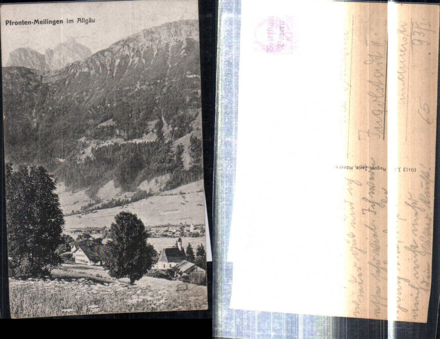 308372,Pfronten-Meilingen im Allgäu Teilansicht Bergkulisse