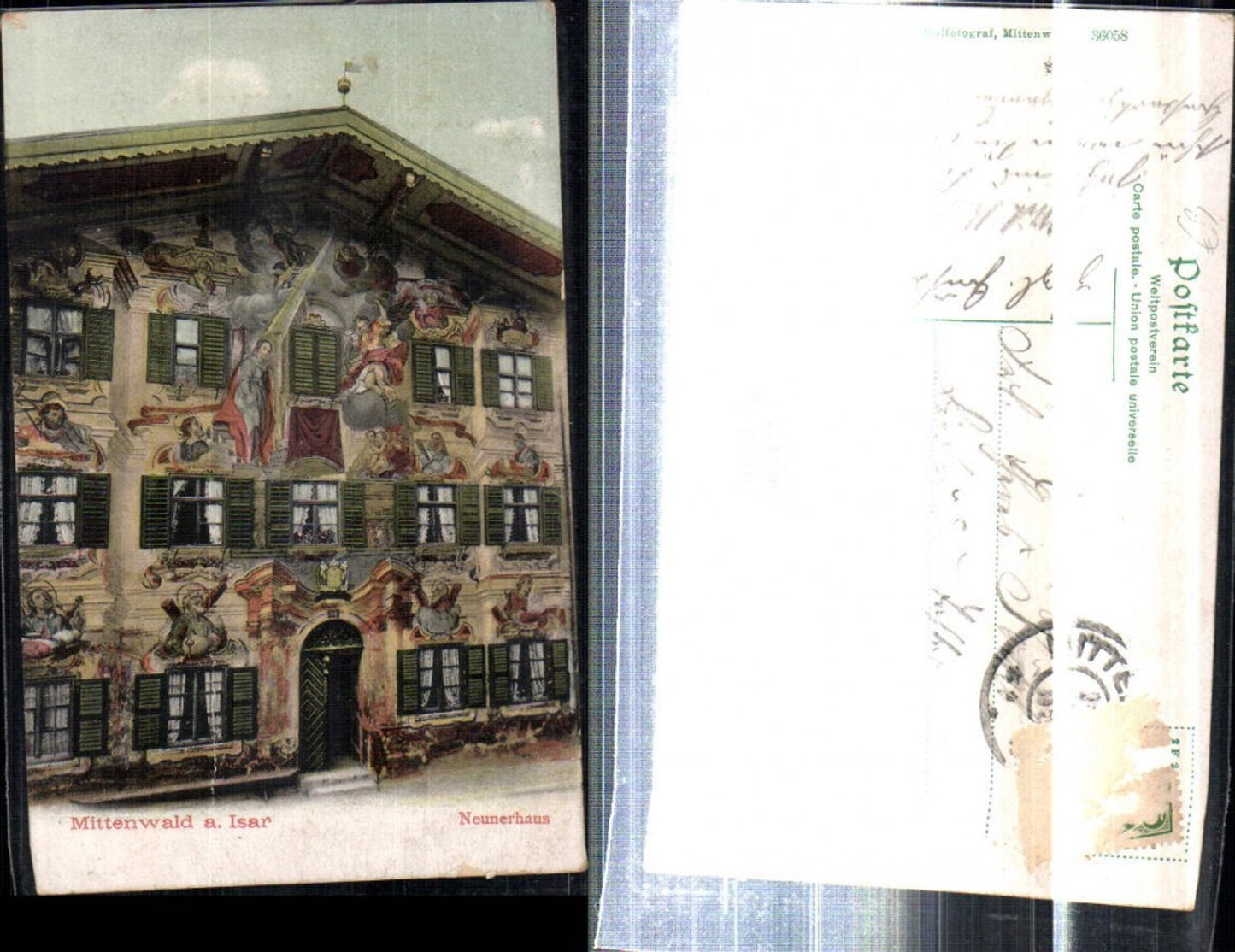 308373, Mittenwald an der Isar Neunerhaus mural