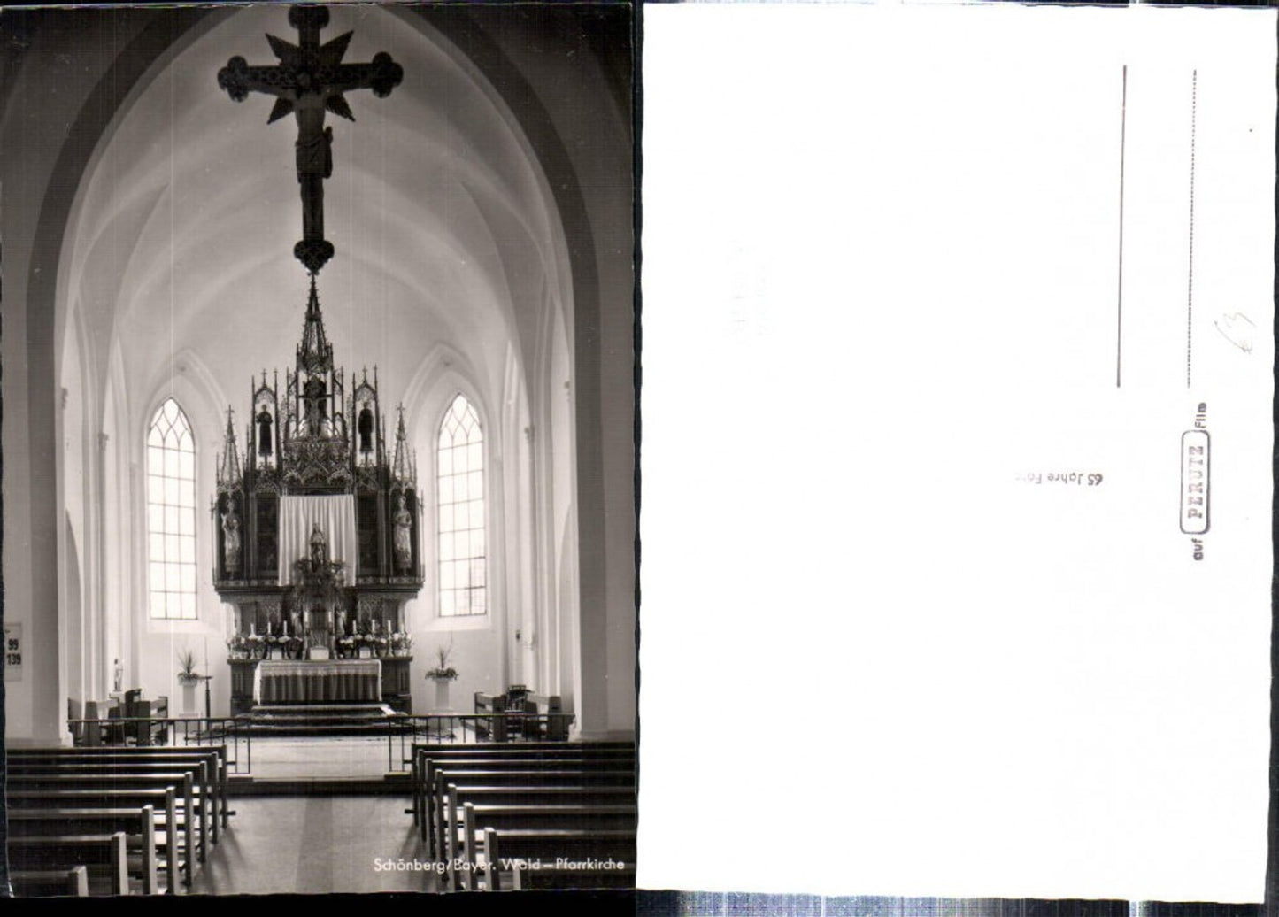 308390,Schönberg Pfarrkirche Kirche Innenansicht Altar