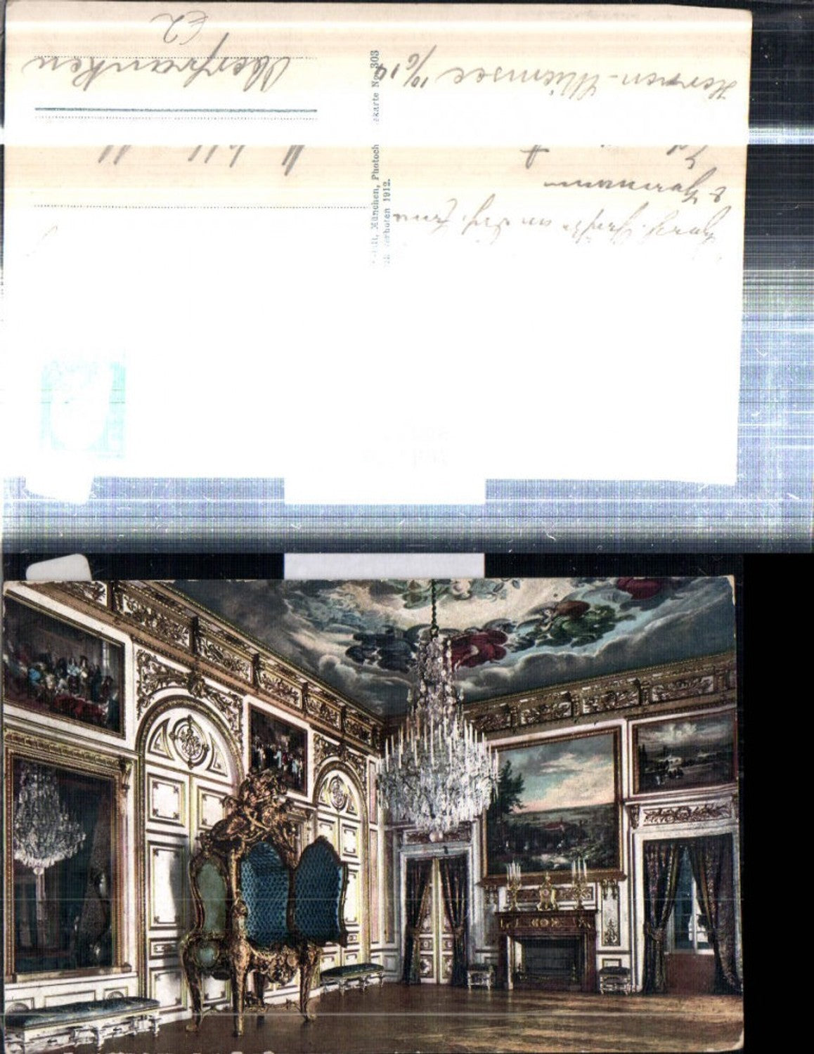 308427,Königliches Schloss Herrenchiemsee b. Prien Prunkschrank