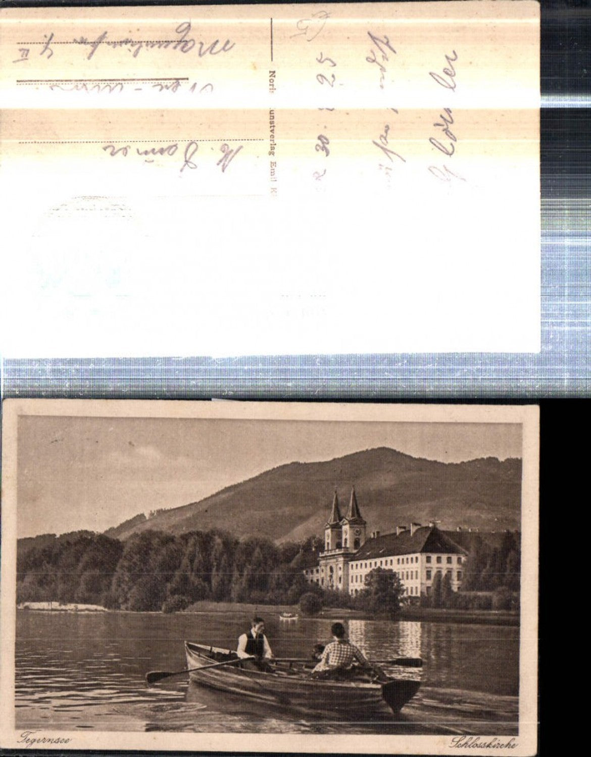 308429,Tegernsee Schlosskirche Ruderboot Boot
