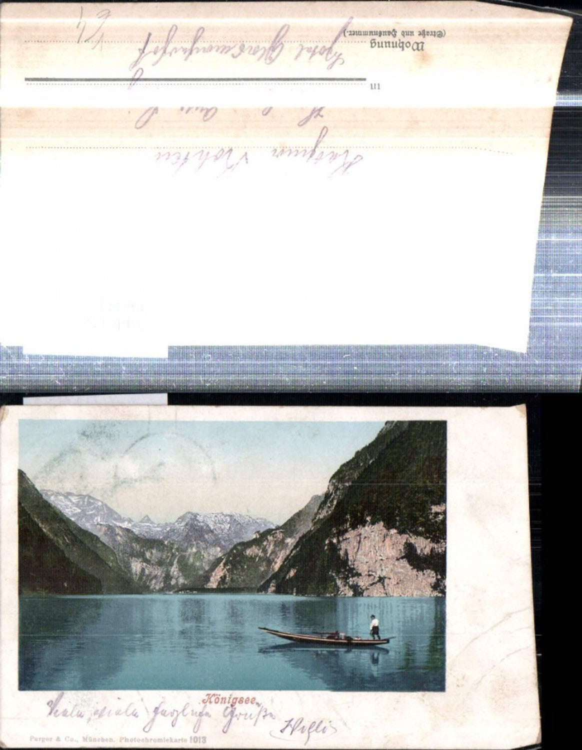 308432,Königssee See b. Berchtesgaden Bergkulisse pub Purger & Co 1013