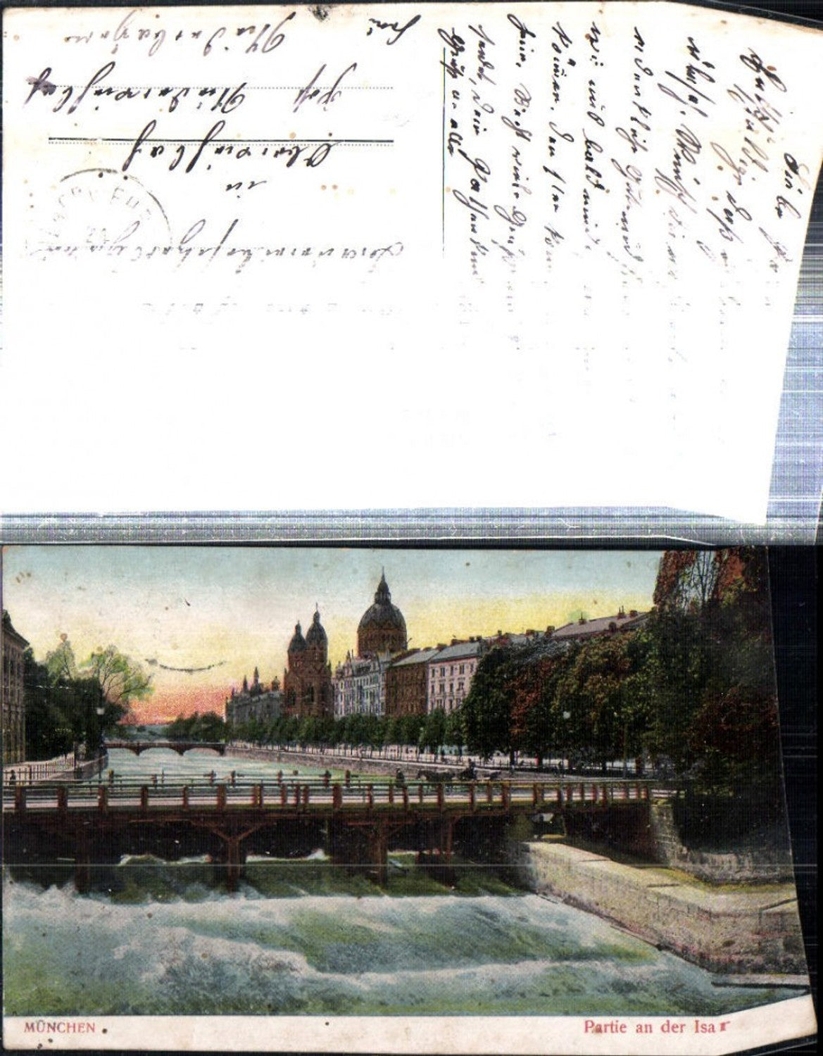 308484, Munich, section on the Isar bridges