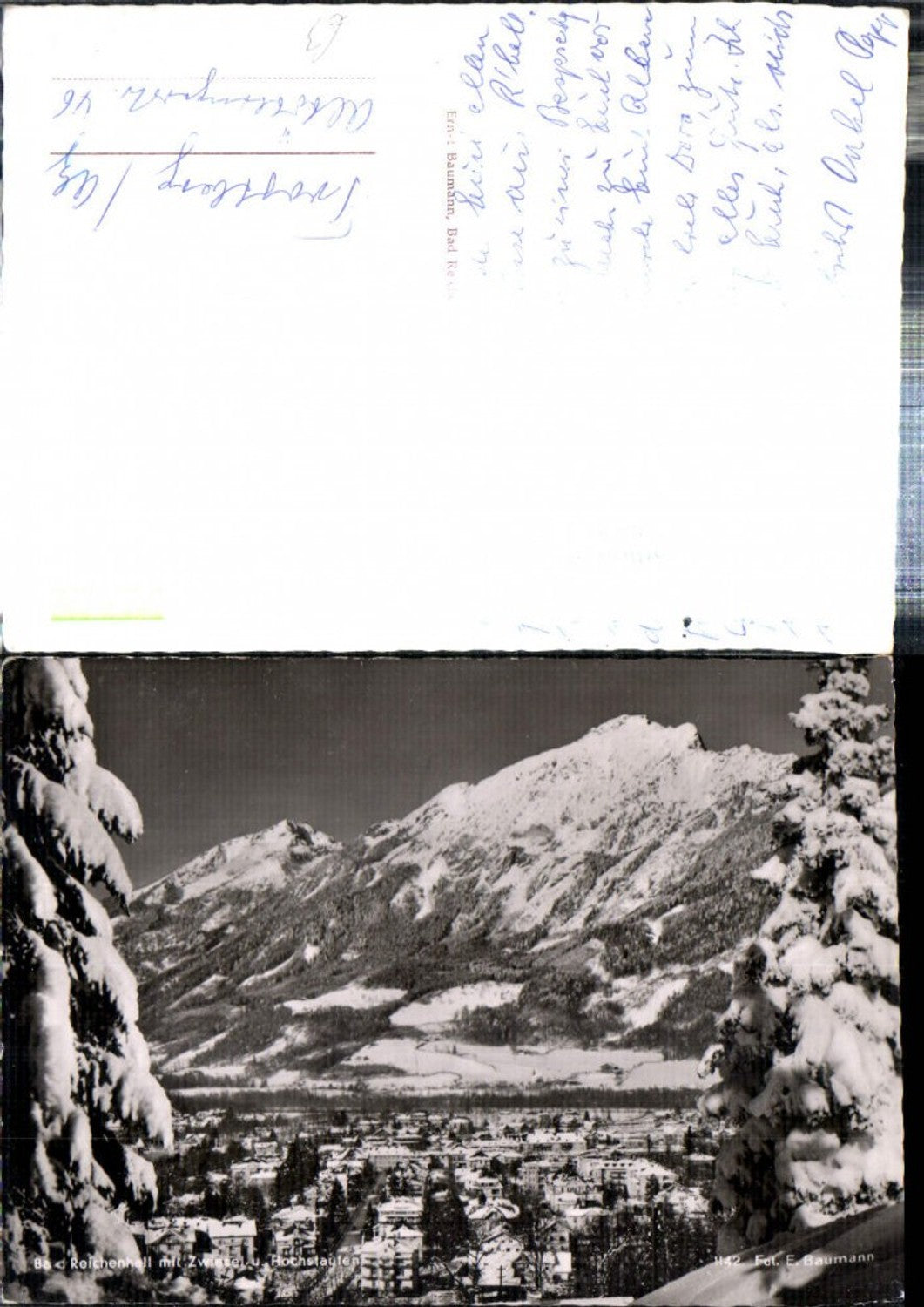 308518,Bad Reichenhall Totale m. Zwiesel u. Hochstaufen Bergkulisse Winterbild