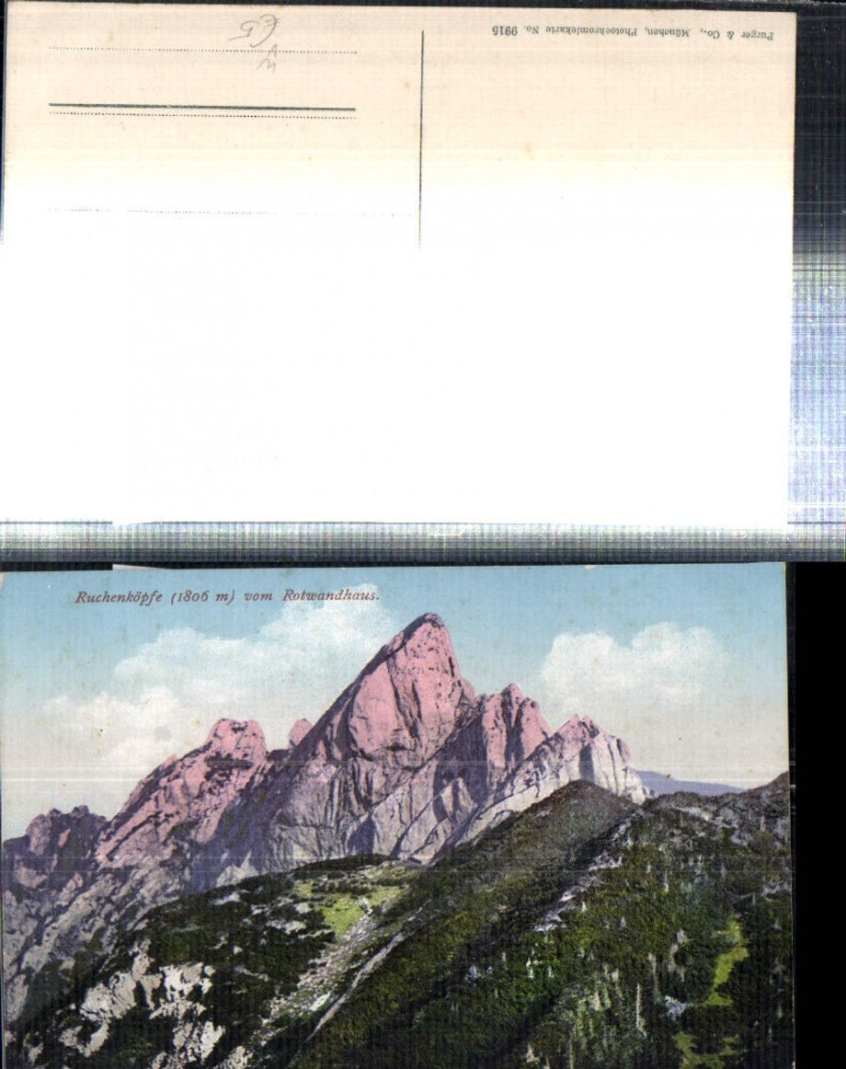 308559,Ruchenköpfe vom Rotwandhaus b. Bayrischzell Bergkulisse pub Purger & Co 9915