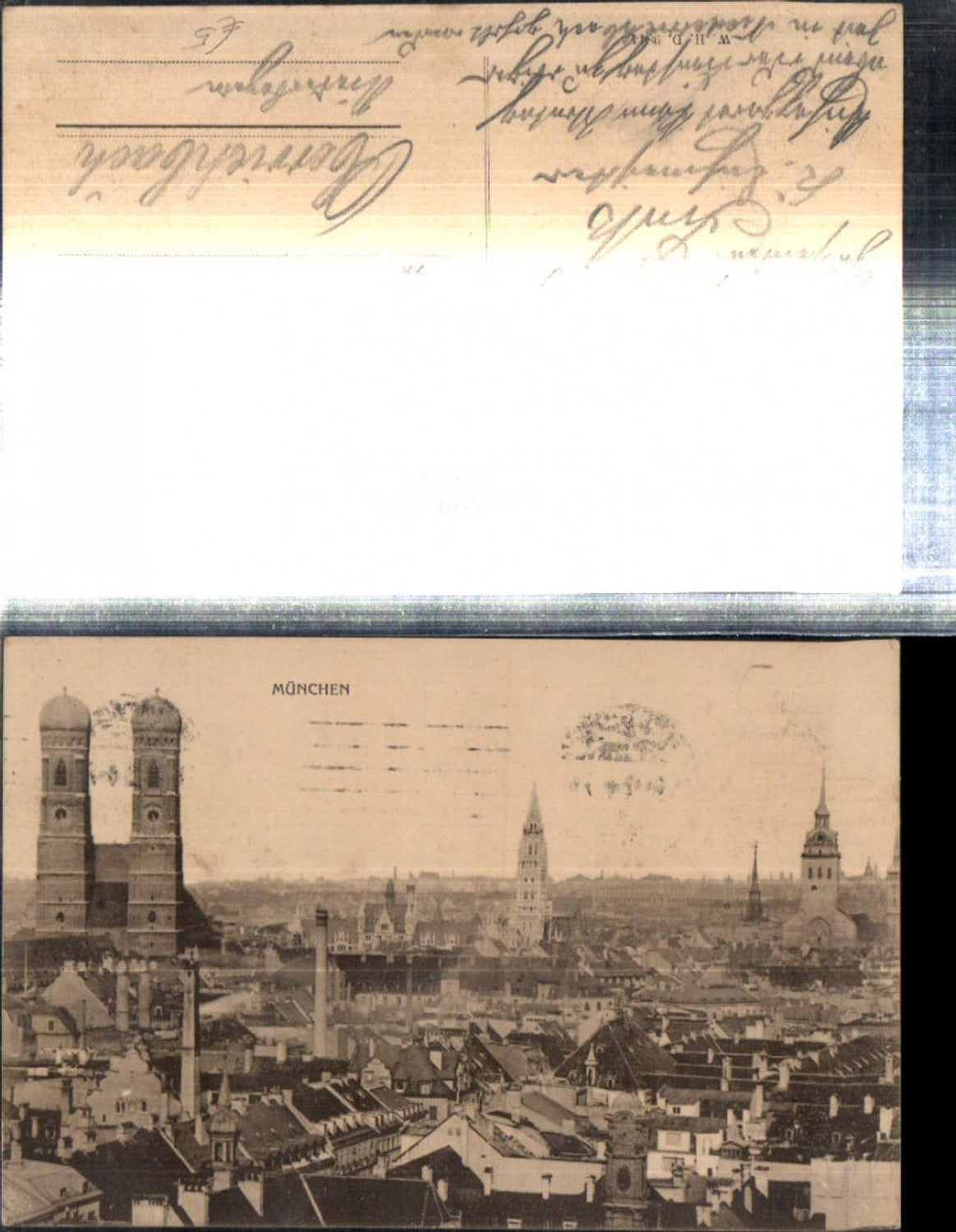 308597,München Teilansicht Frauenkirche Türme