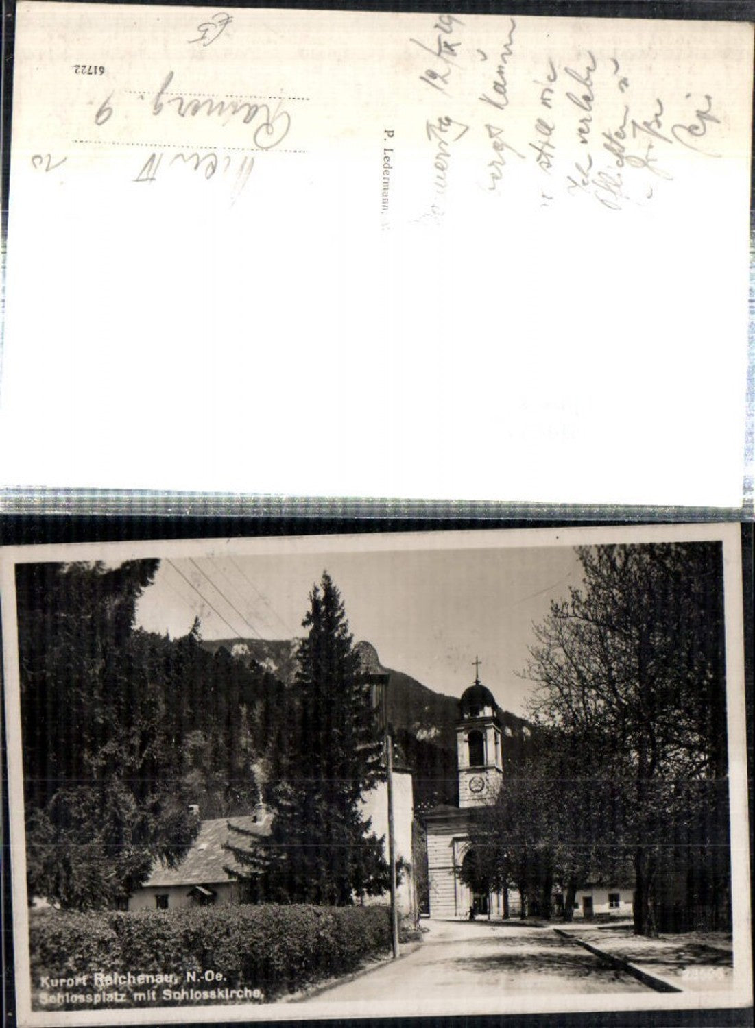 308638,Reichenau an d. Rax Schlossplatz m. Schlosskirche Kirche