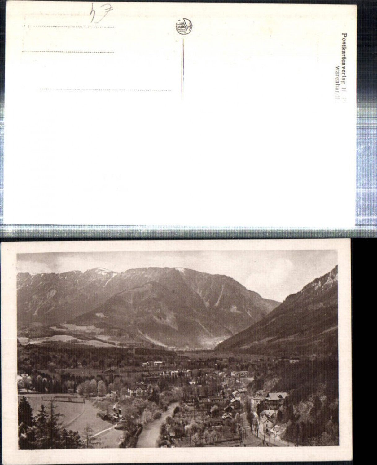 308647,Reichenau an d. Rax Totale m. Raxalpe Bergkulisse