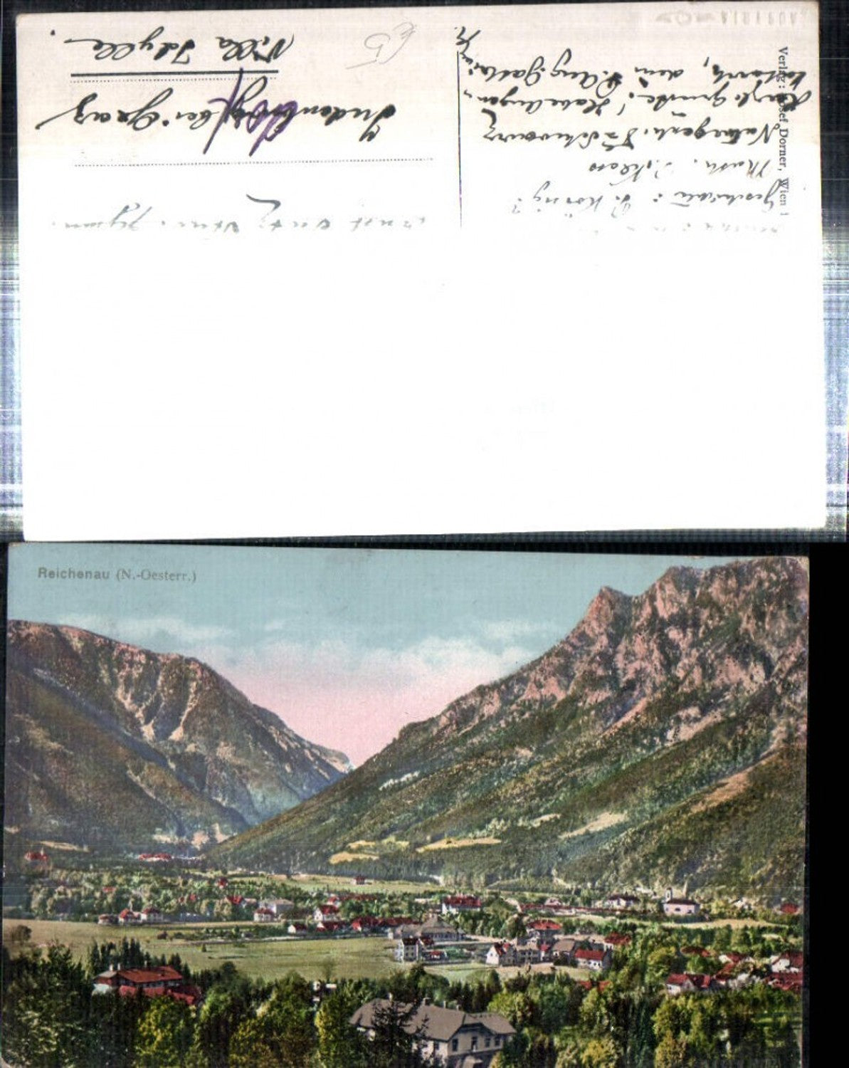 308654,Reichenau an d. Rax Totale Bergkulisse