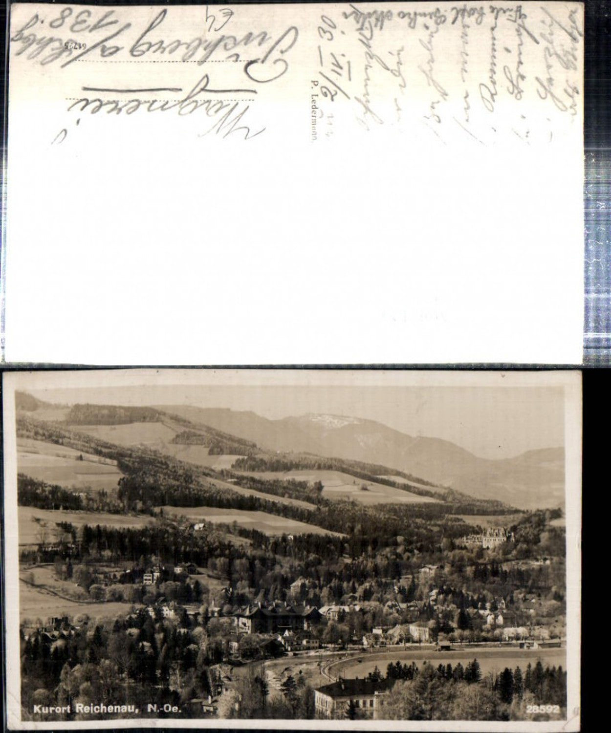 308672,Reichenau an d. Rax Teilansicht Bergkulisse