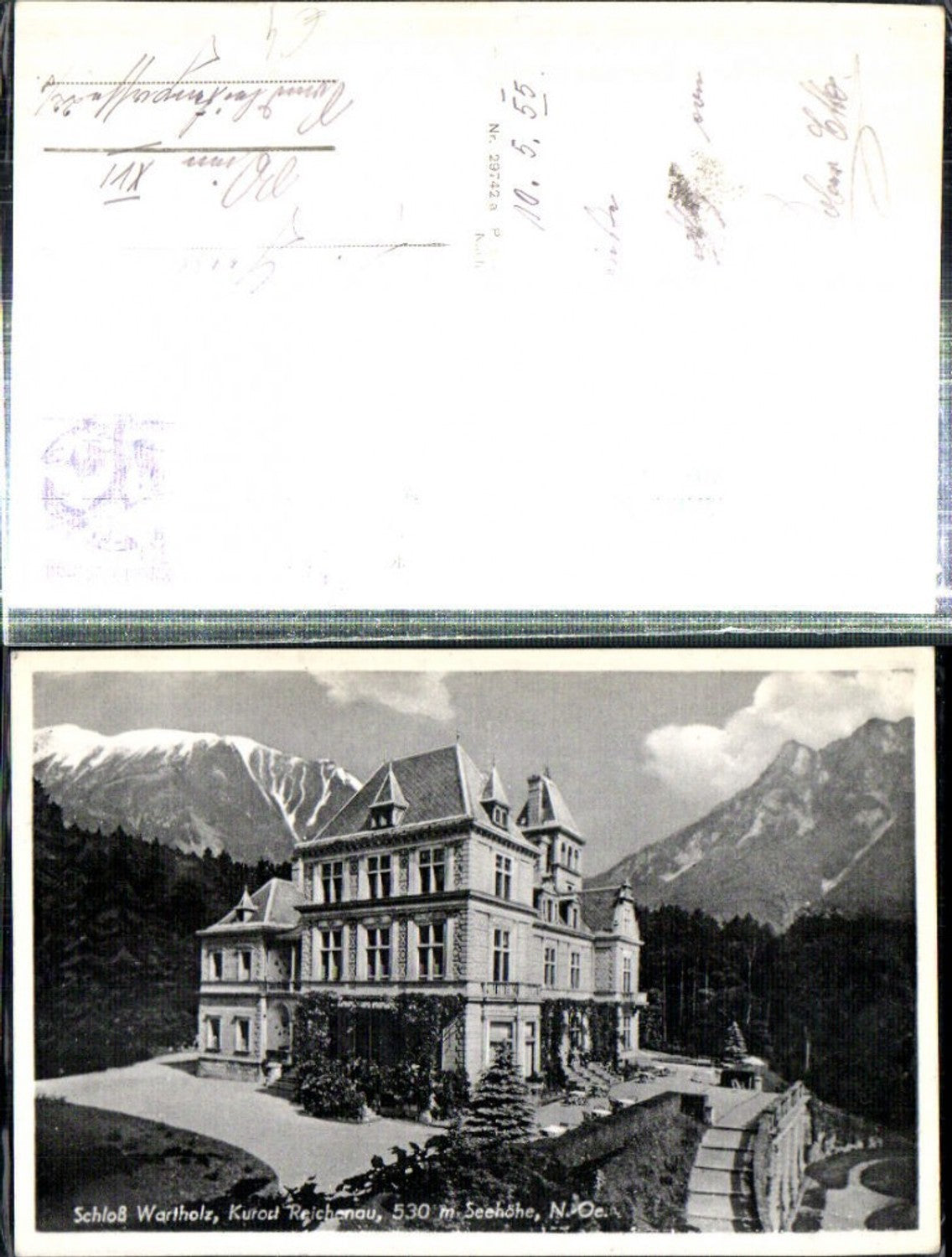 308714,Reichenau an d. Rax Schloss Wartholz Bergkulisse