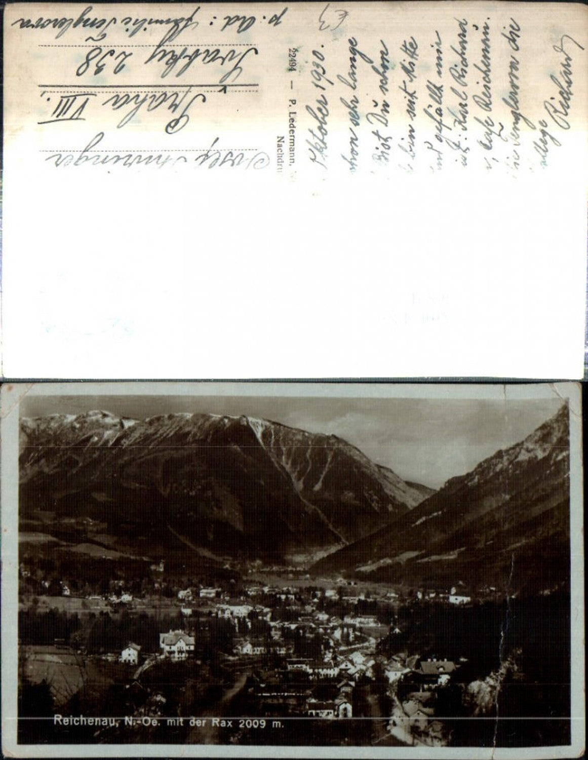 308717,Reichenau an d. Rax Totale m. d. Rax Bergkulisse