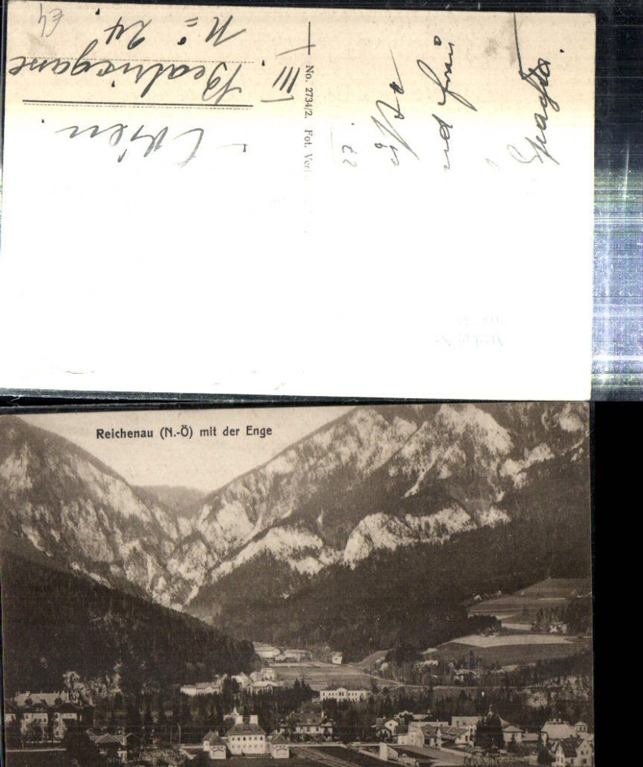 308736, Reichenau an der Rax, partial view with the narrow passage