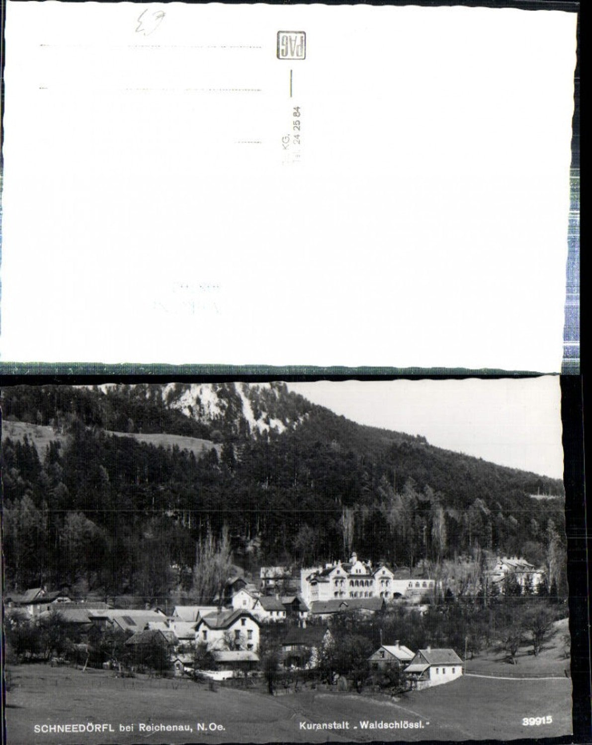 308762,Reichenau an d. Rax Schneedörfl m. Kuranstalt Waldschlössl