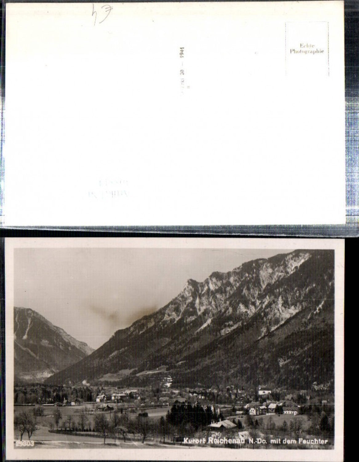 308814,Reichenau an d. Rax Totale m. Feuchter Bergkulisse