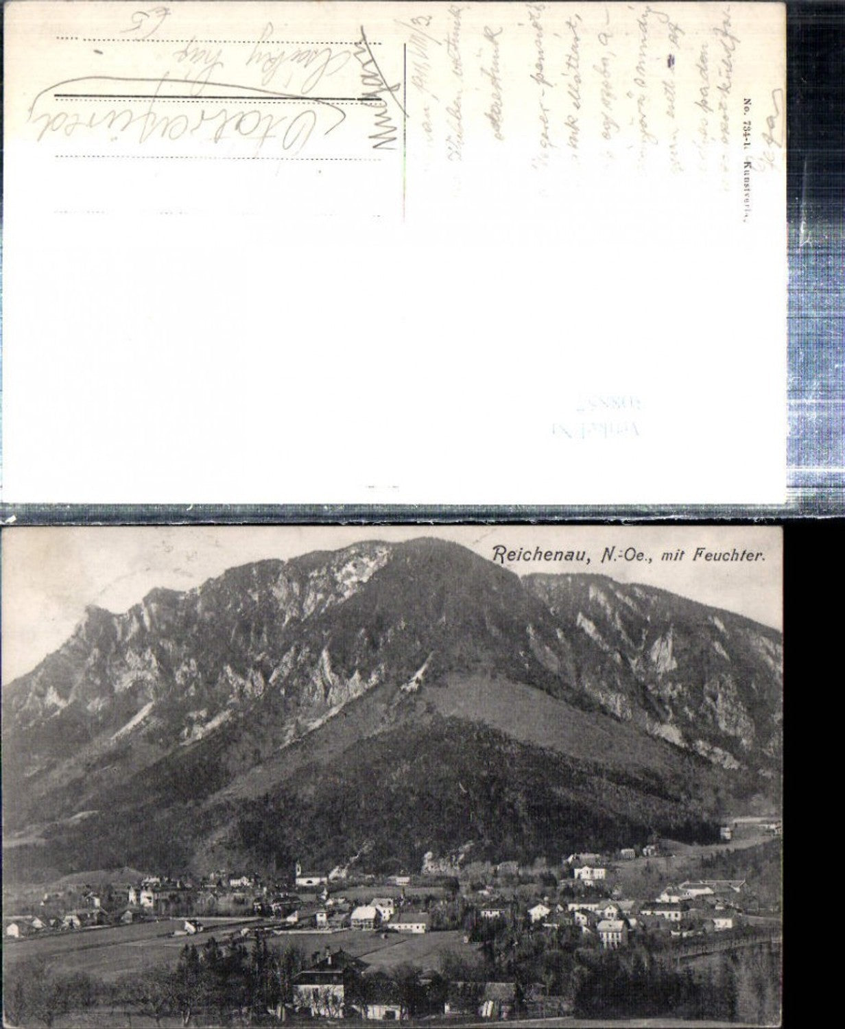 308857,Reichenau an d. Rax Totale m. Feuchter Bergkulisse