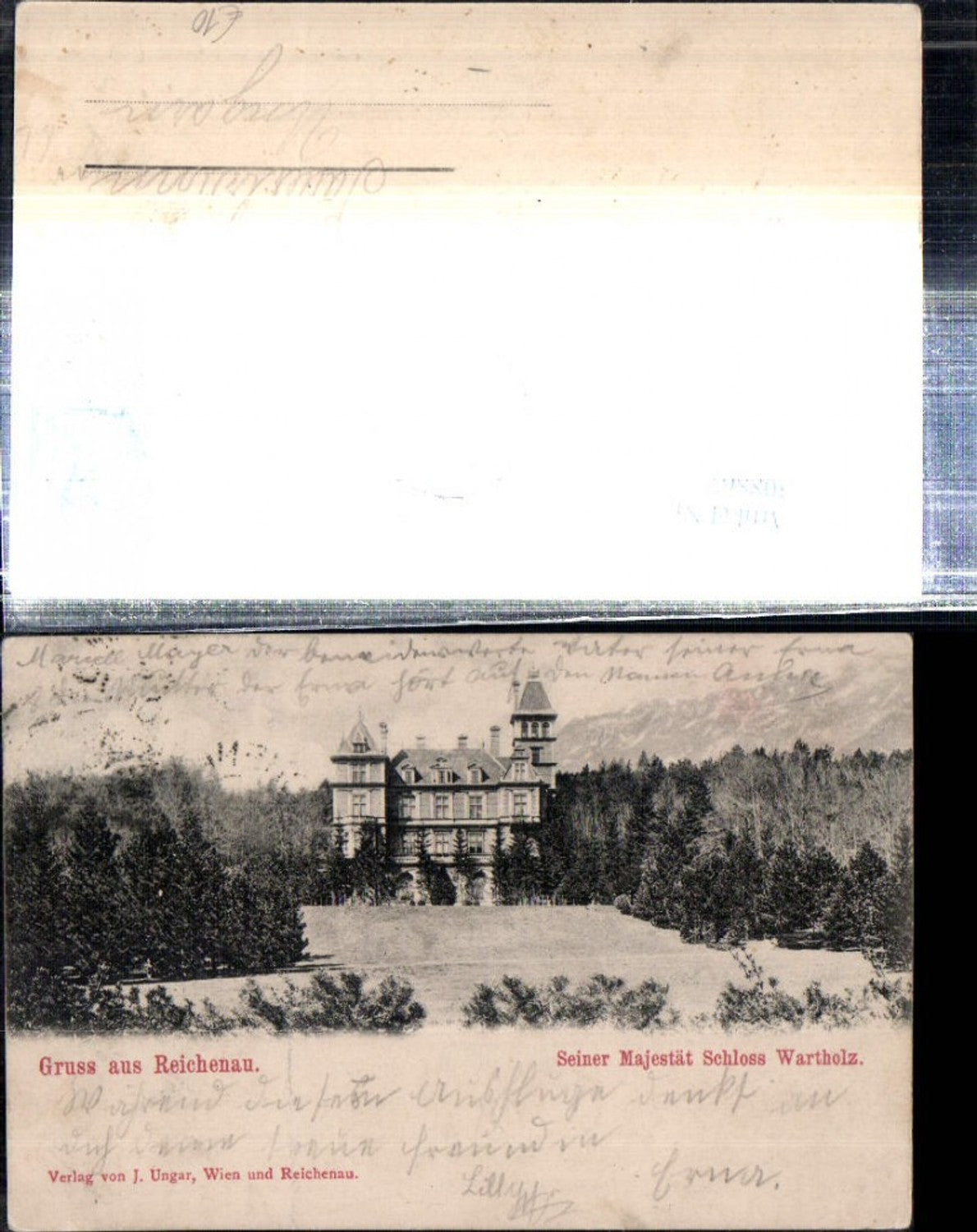 308867,Gruß aus Reichenau an d. Rax Schloss Wartholz