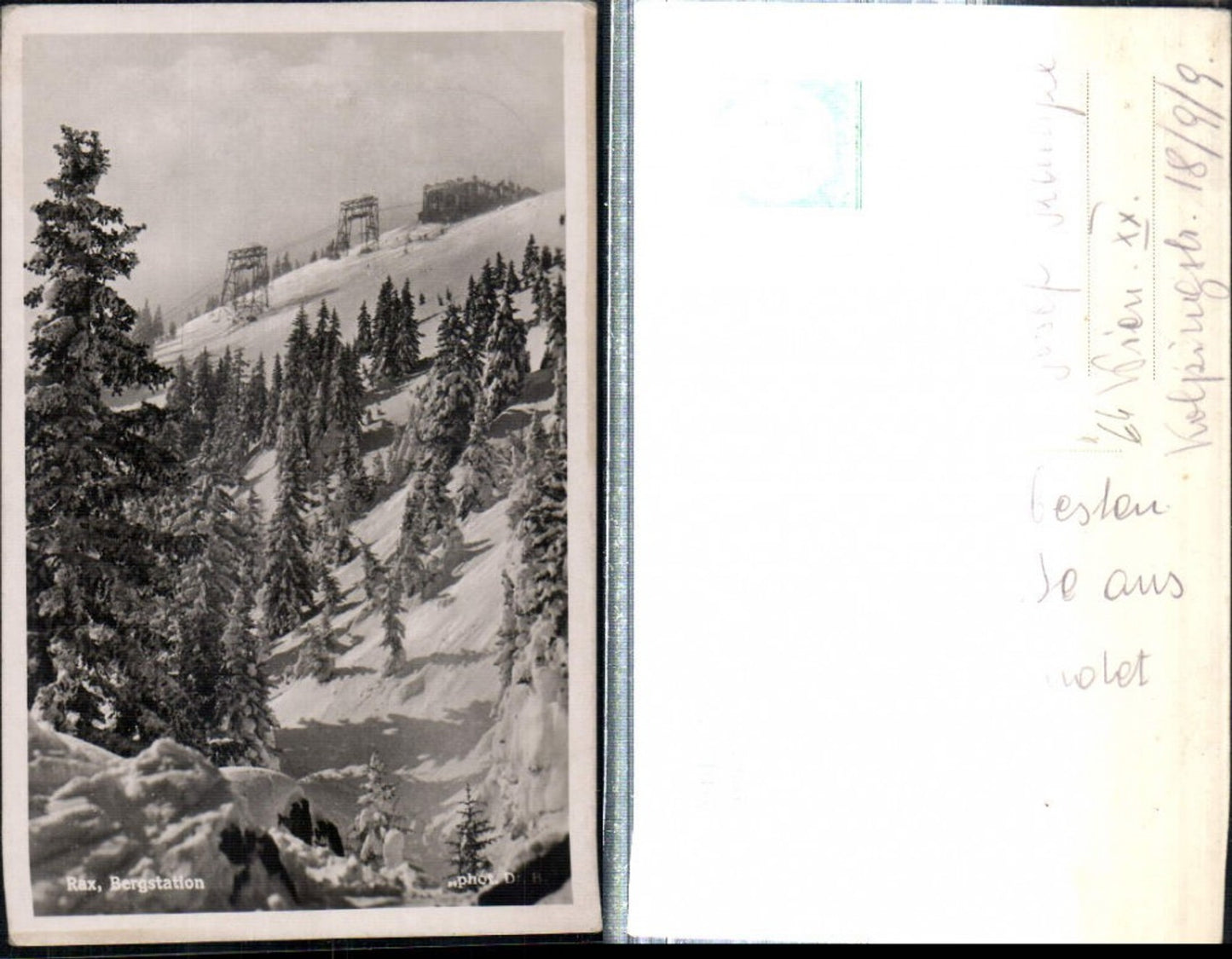 309007,Rax Bergstation Seilbahn b. Reichenau Winterbild