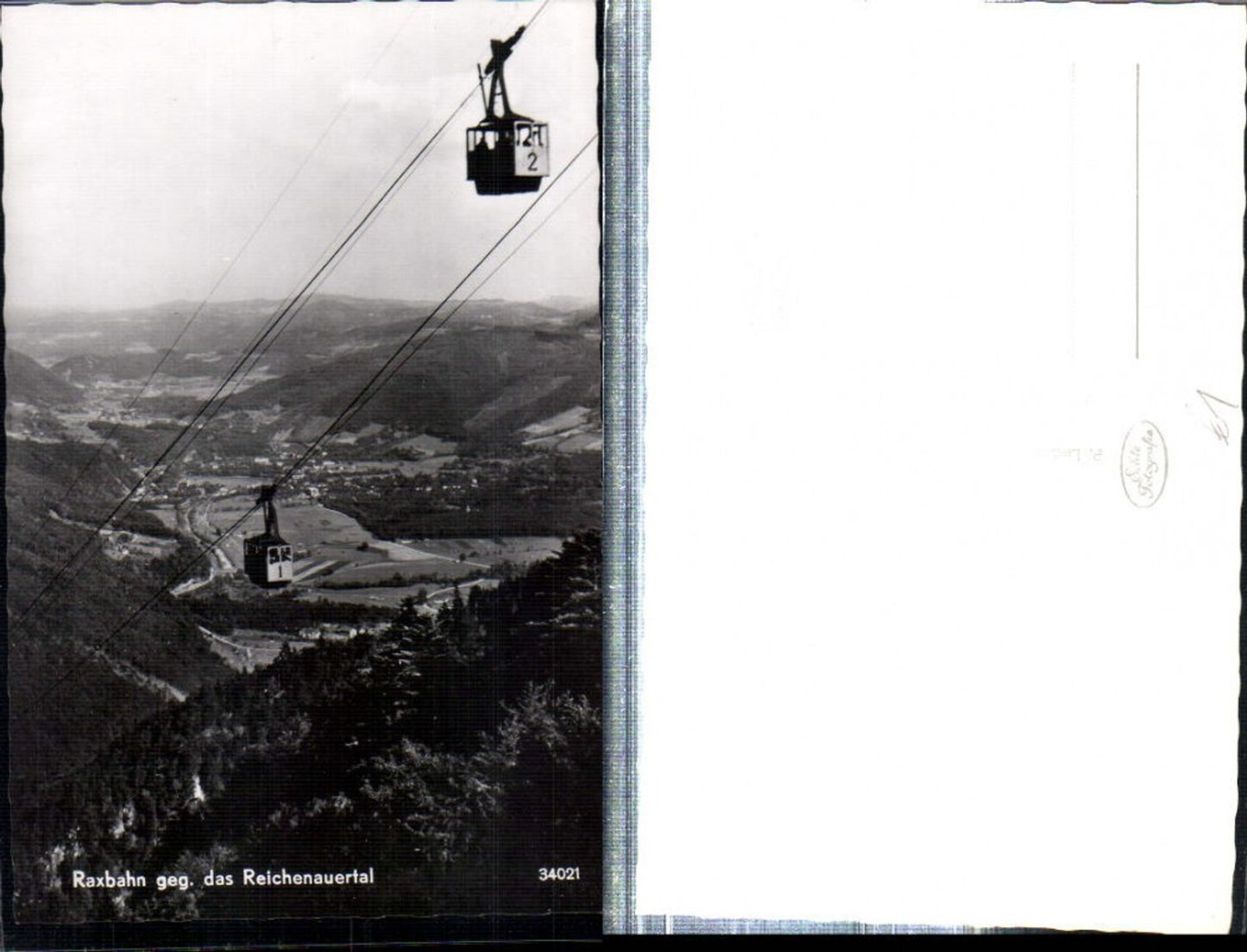 309028,Raxbahn Seilbahn geg. Reichenauertal b. Reichenau