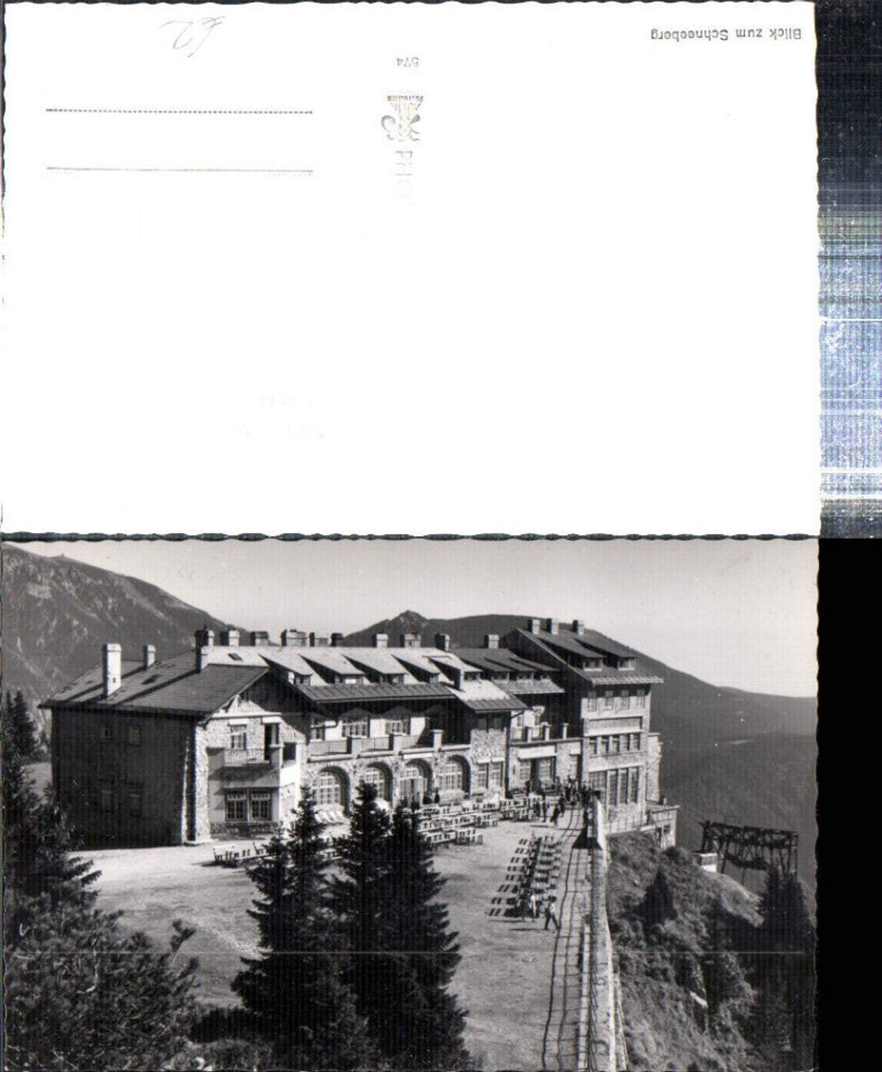 309093,Bergstation der Raxbahn b. Reichenau Bergkulisse