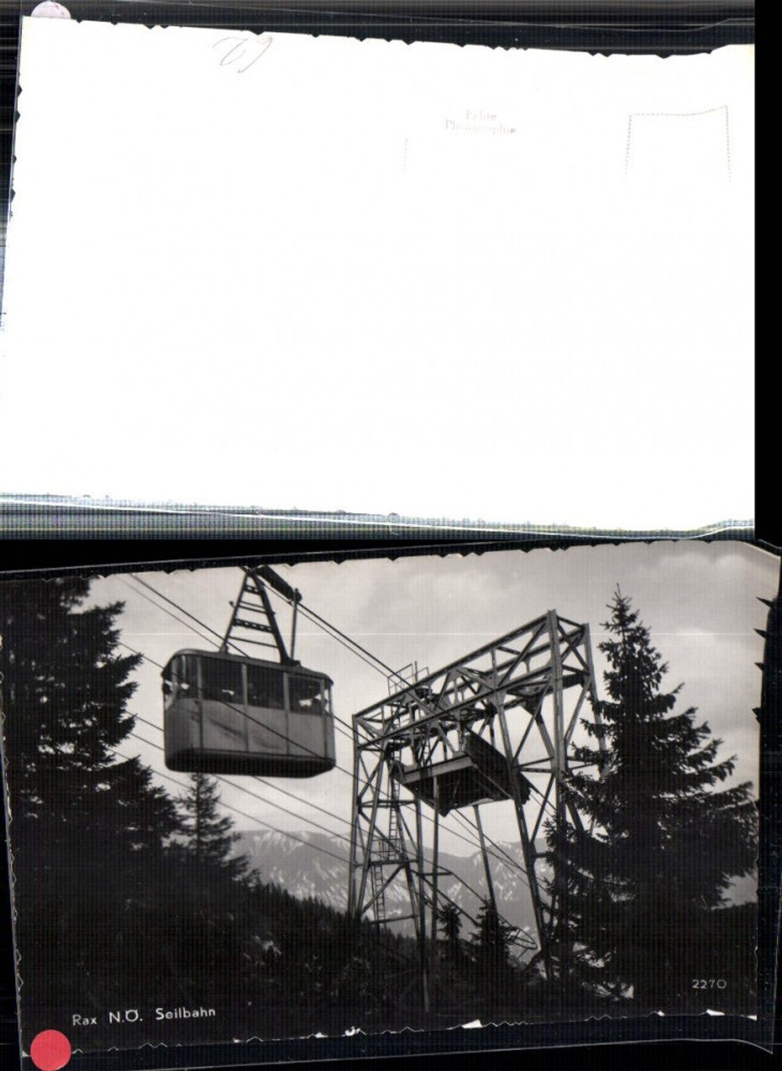 309136,Rax Seilbahn b. Reichenau Stütze Bergkulisse