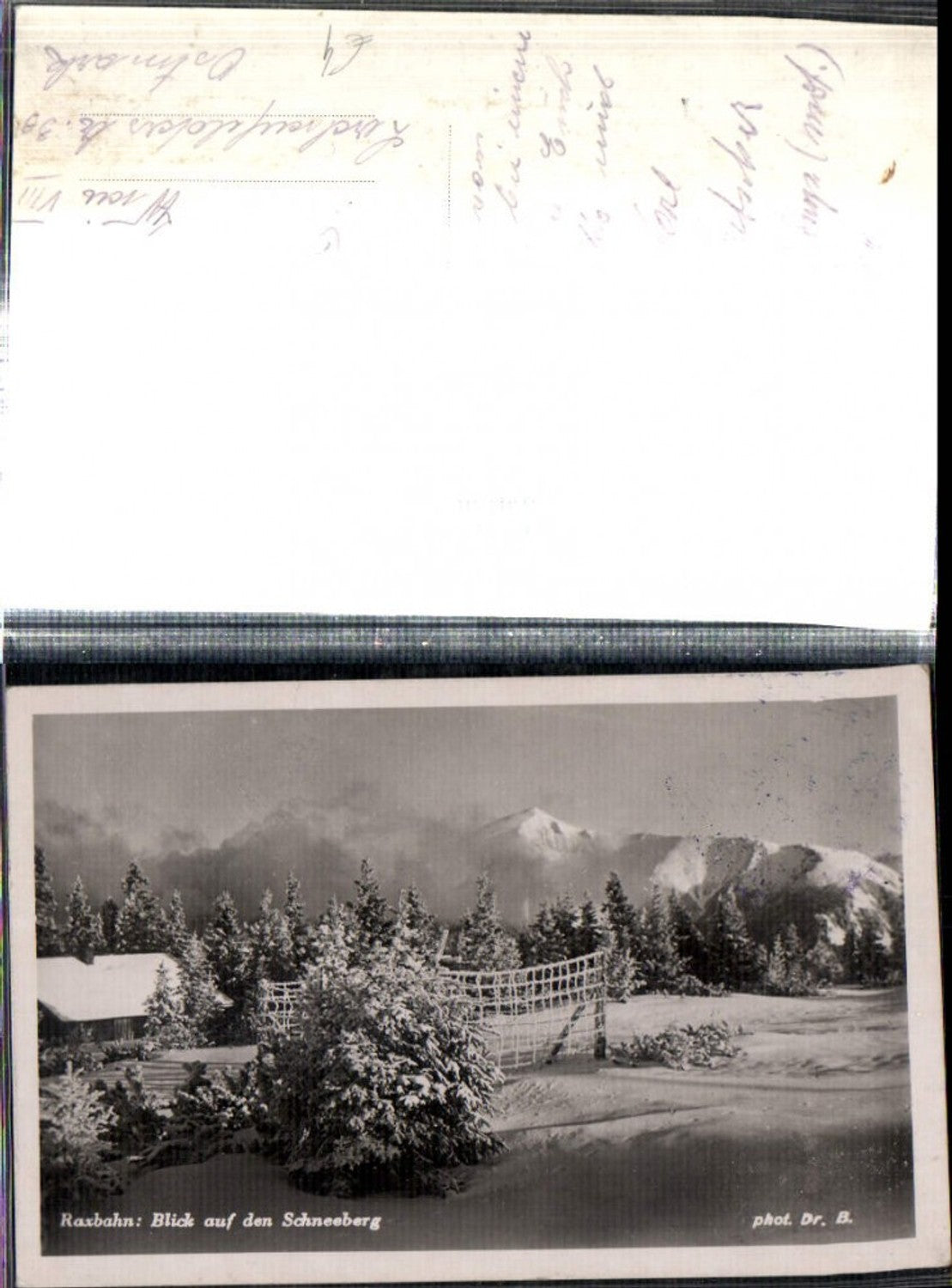 309149,Raxbahn b. Reichenau Blick auf den Schneeberg Bergkulisse Winterbild