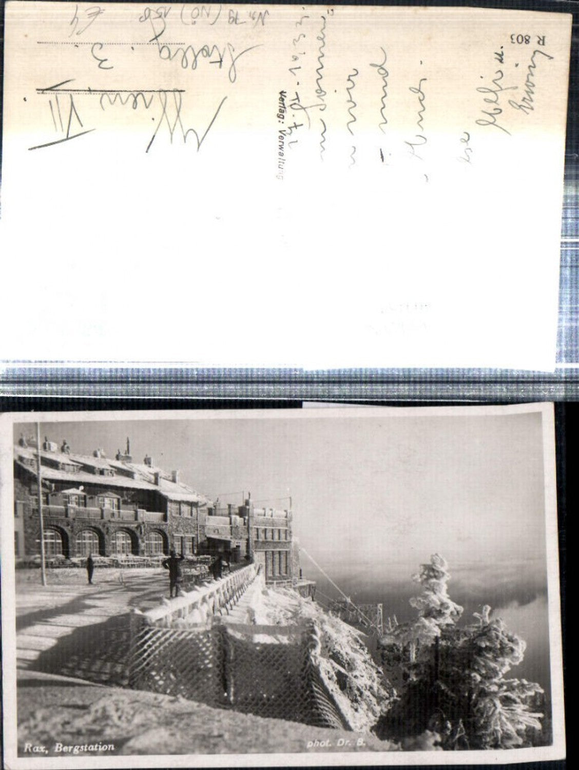 309152,Rax Bergstation der Seilbahn b. Reichenau Winterbild