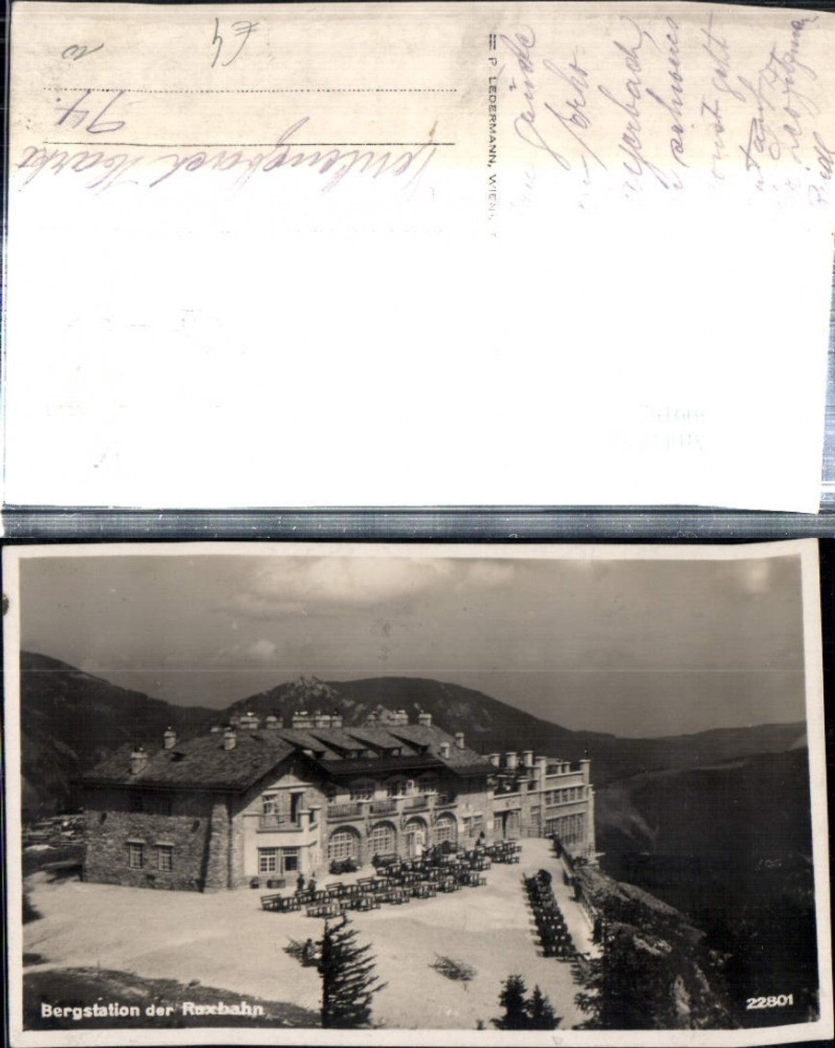 309192,Bergstation der Raxbahn b. Reichenau Bergkulisse