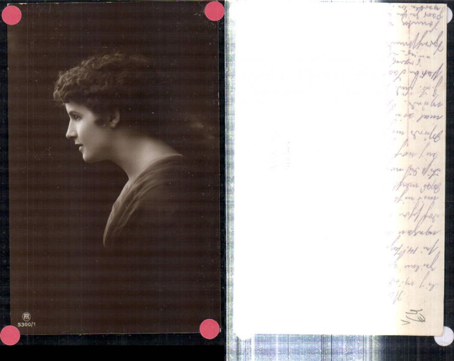 309249,Foto AK Frau Mädchen Seitenportrait Portrait pub RPH 5300/1