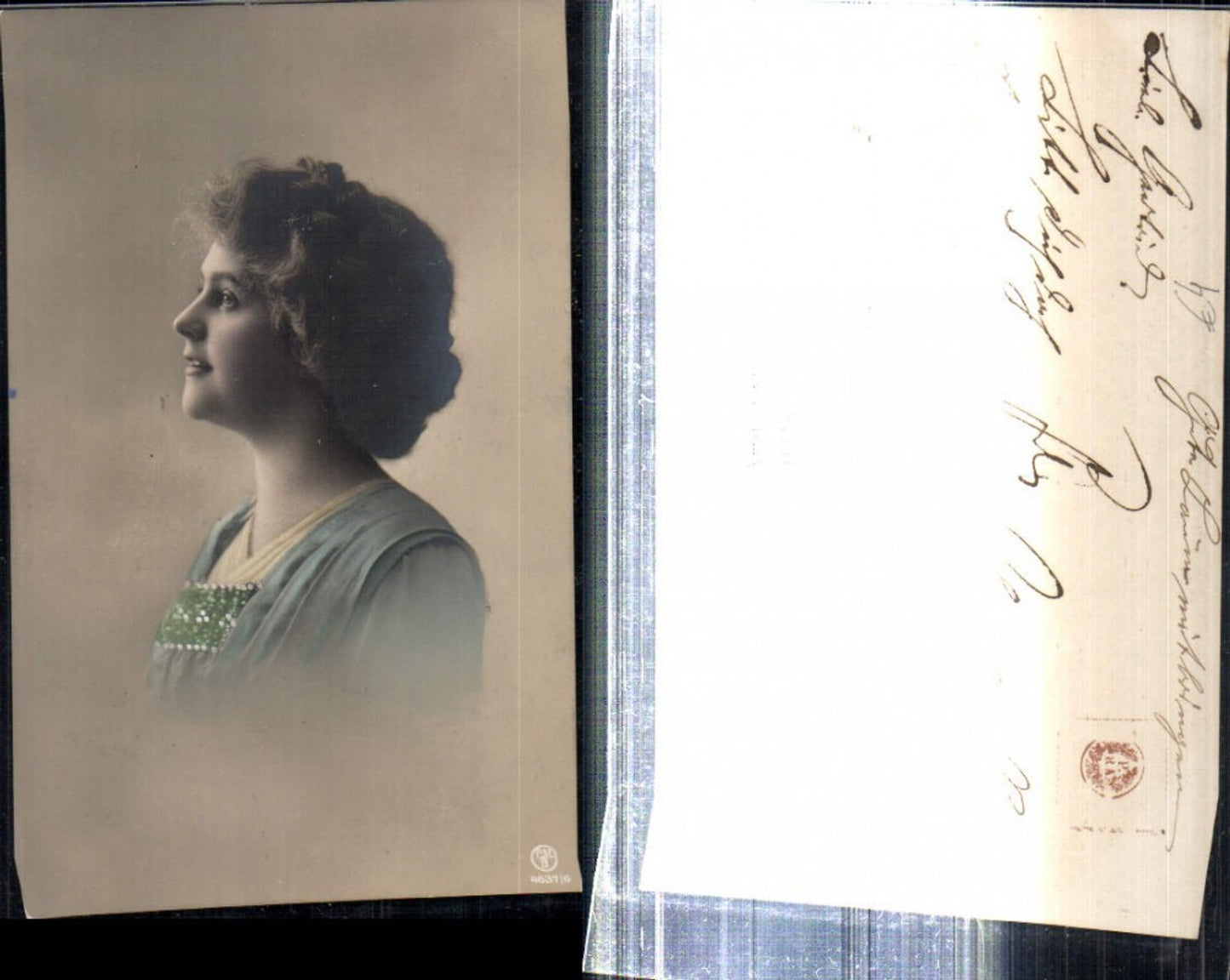 309257,Frau Mädchen Seitenportrait Portrait