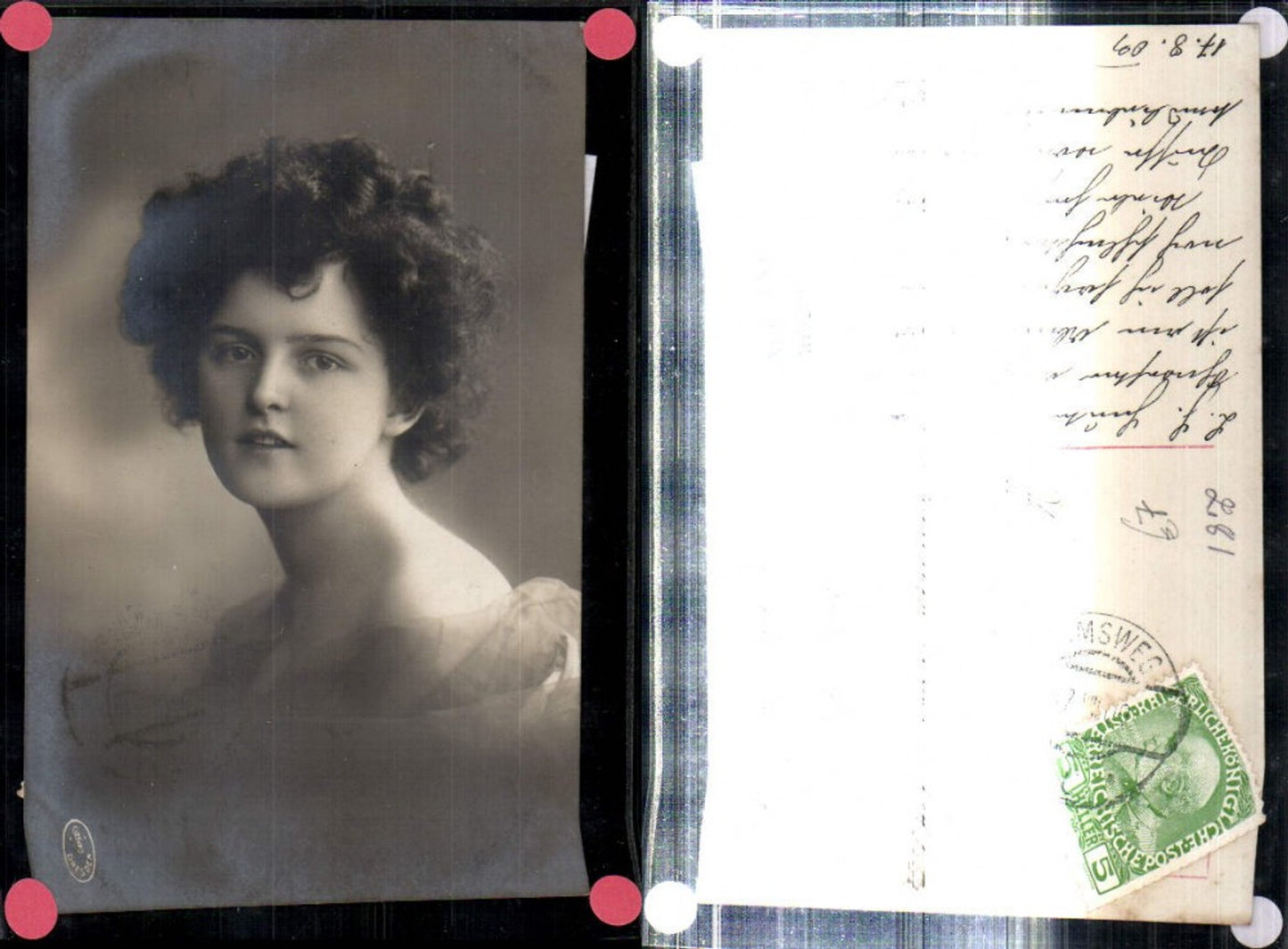 309260,Foto AK Frau Mädchen Portrait