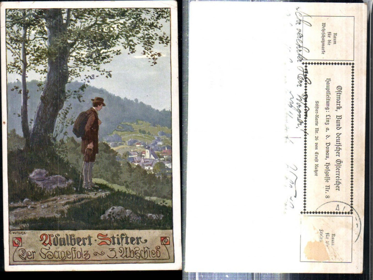 309353,Bund Deutscher Österreicher 26 Künstler E. Kutzer Adalbert Stifter Hagestolz Abschied
