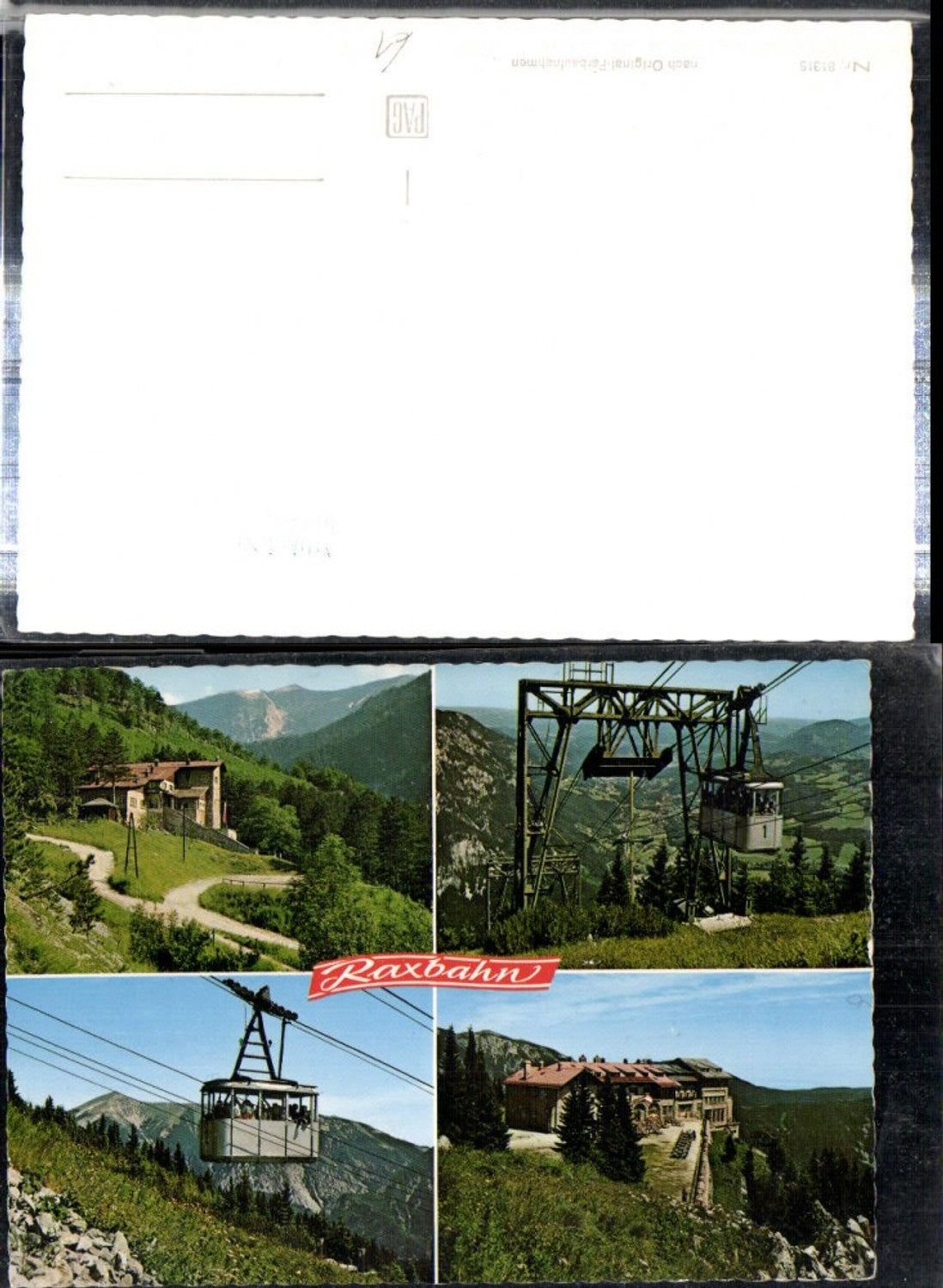 309379,Raxbahn Seilbahn Bergstation b. Reichenau Mehrbildkarte