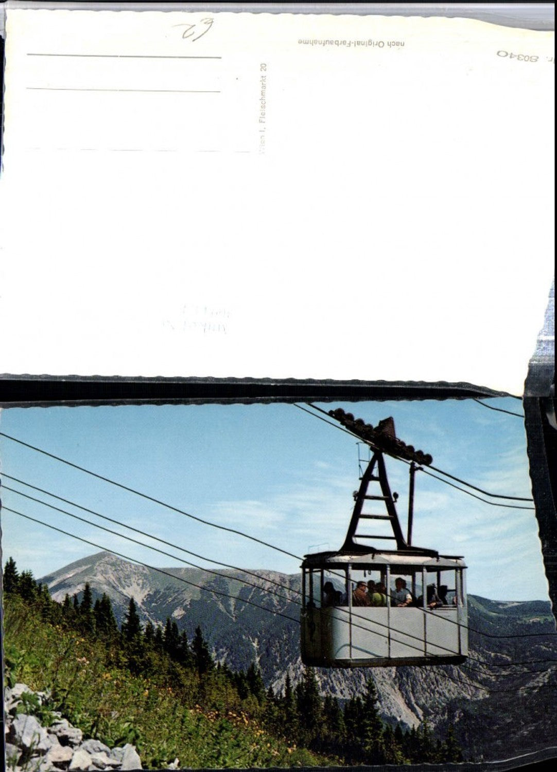 309414,Rax Raxbahn Seilbahn b. Reichenau geg. Schneeberg Bergkulisse