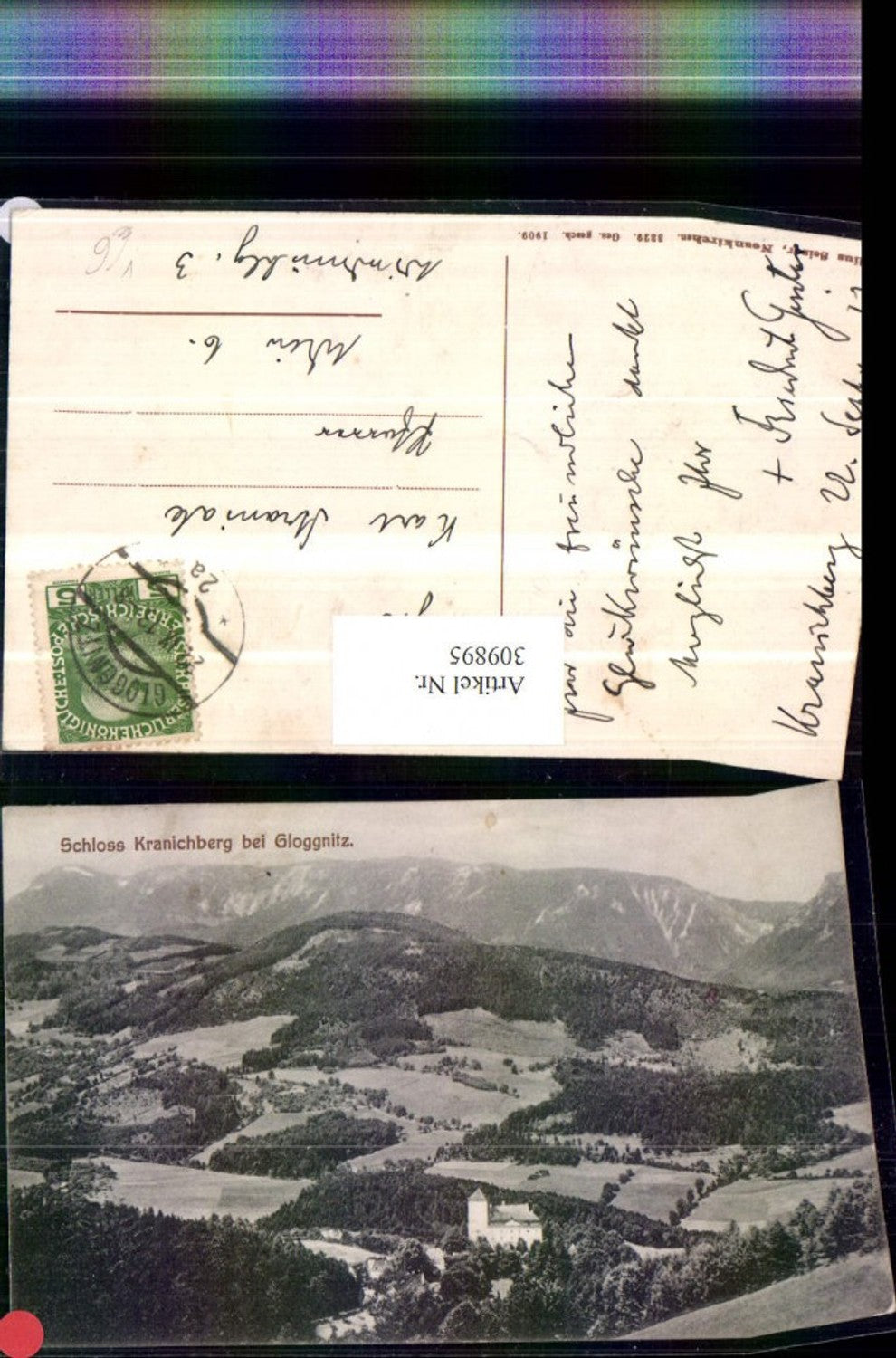 309895,Schloss Burg Kranichberg b. Gloggnitz Bergkulisse pub Julius Seiser 3329