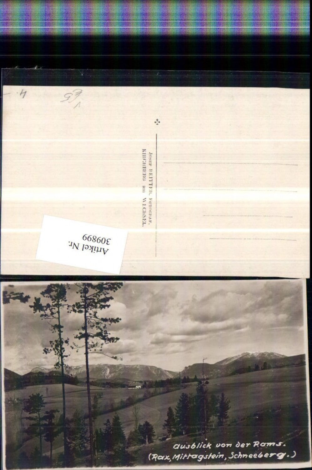 309899,Ausblick von d. Rams b. Glognitz Bergkulisse pub Foto Josef Reitter