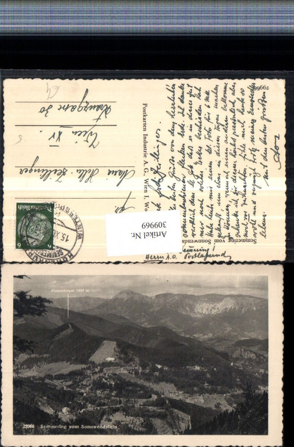 309969,Semmering Totale vom Sonnwendstein Bergkulisse