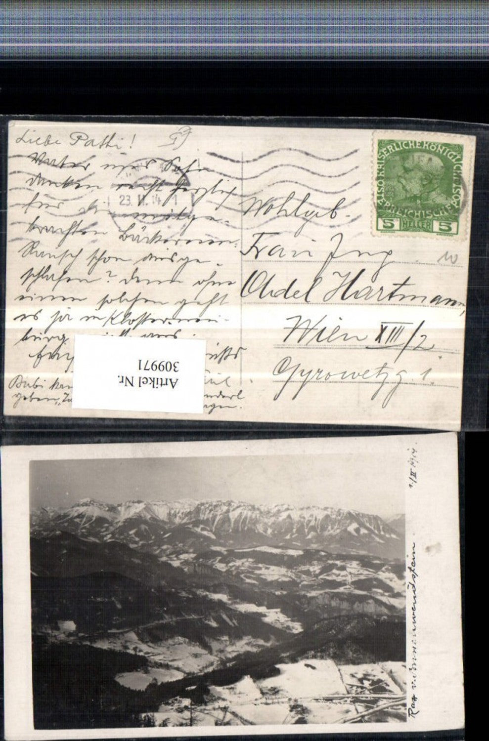 309971,Rax vom Sonnwendstein b. Semmering Bergkulisse Winterbild