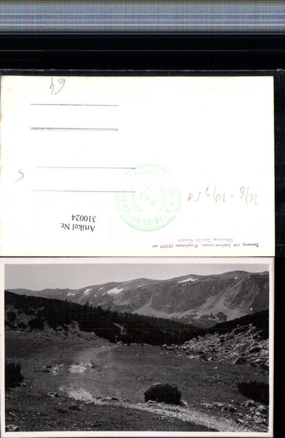 310024,Raxplateau Seeweg m. Lechnermauern b. Reichenau Bergkulisse