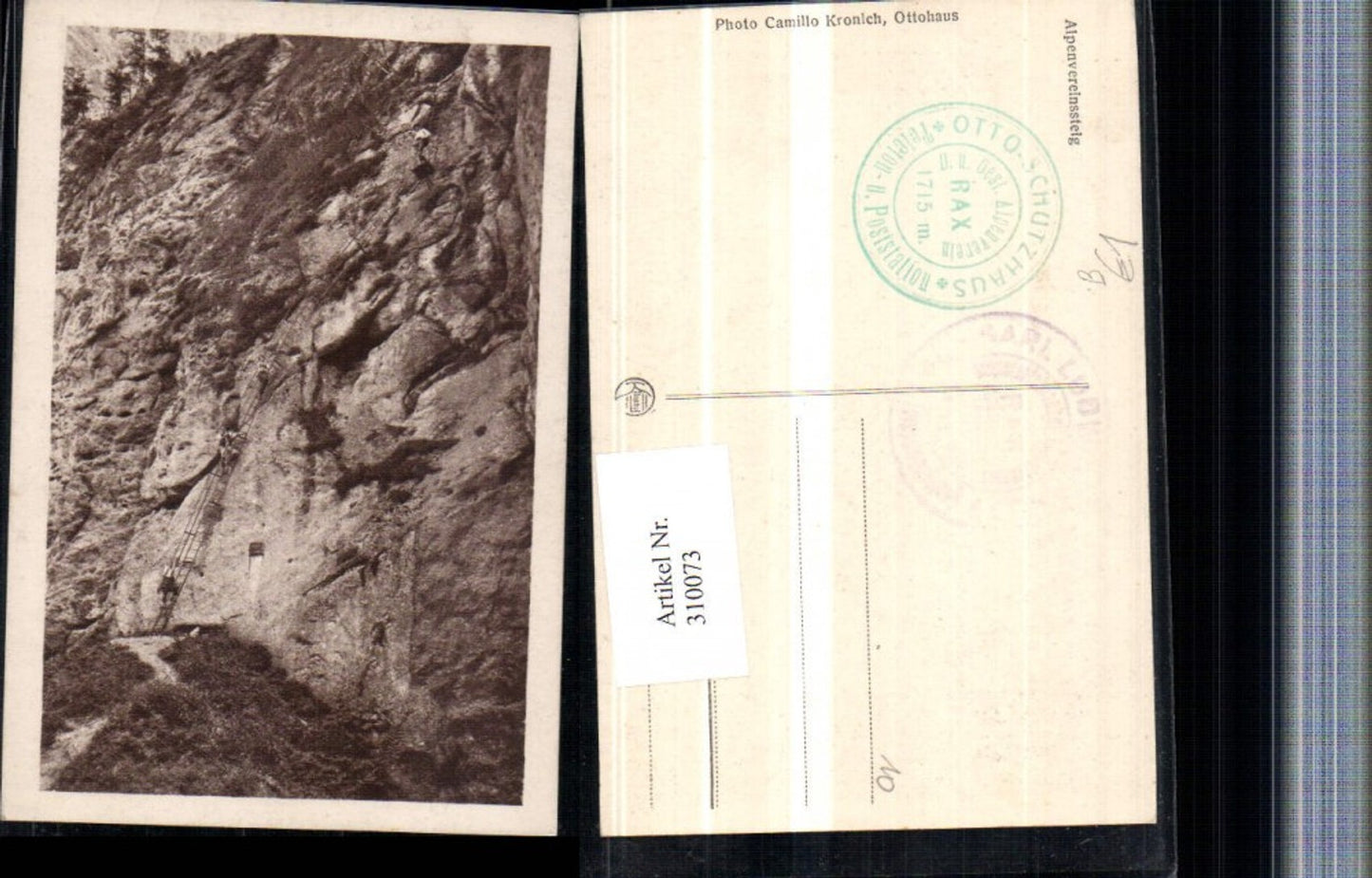 310073,Alpenvereinssteig b. Reichenau Felswand Leiter pub Kilophot