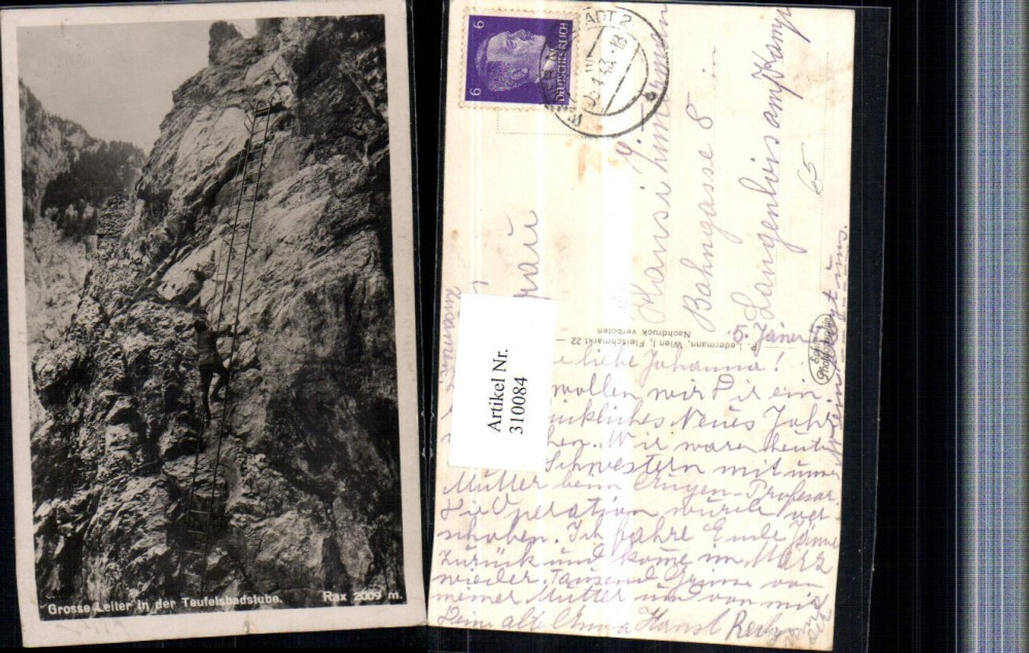 310084,Rax Große Leiter in d. Teufelsbadstube b. Reichenau