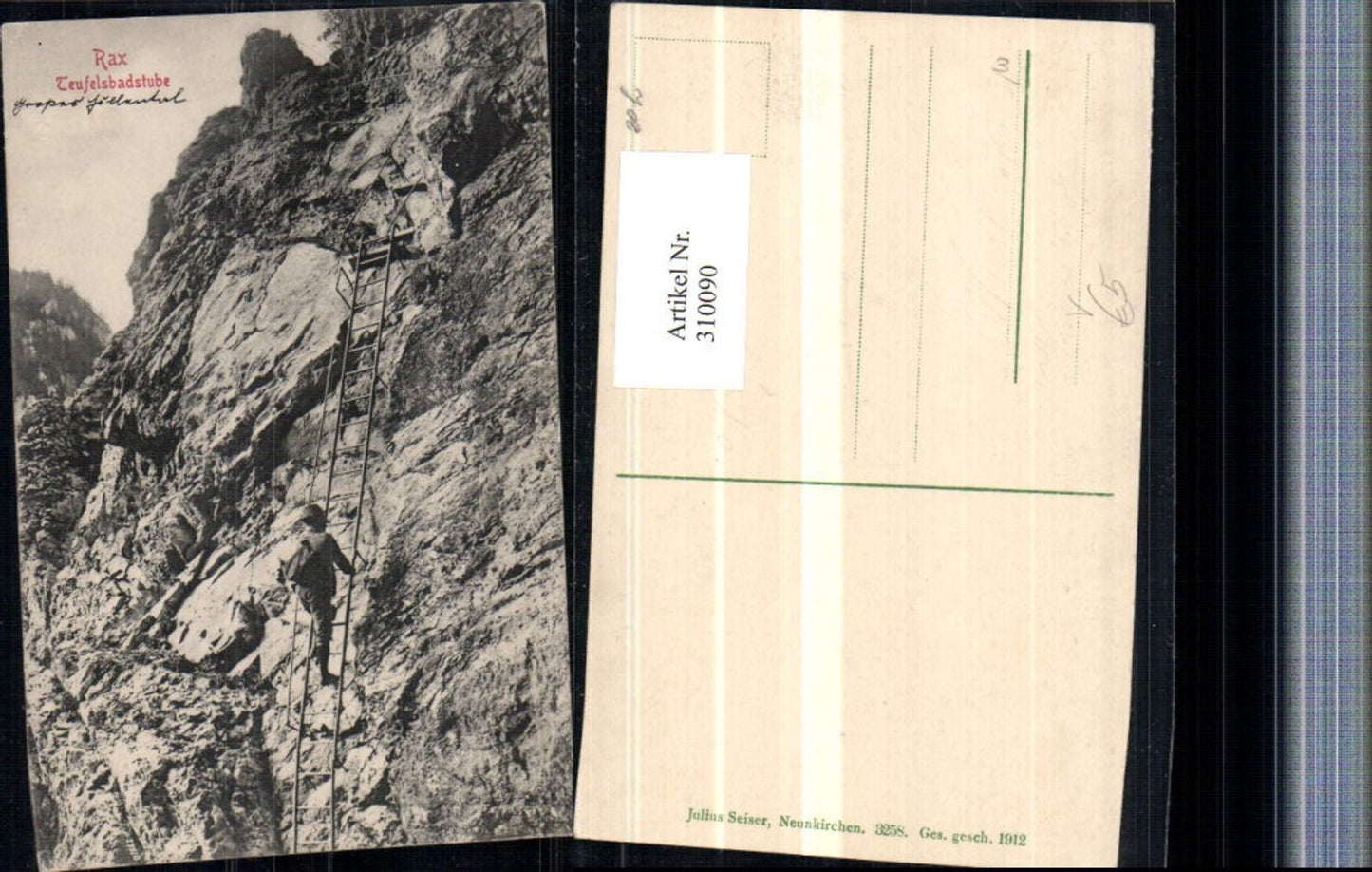 310090,Rax Teufelsbadstube b. Reichenau Leiter pub Julius Seiser 3258