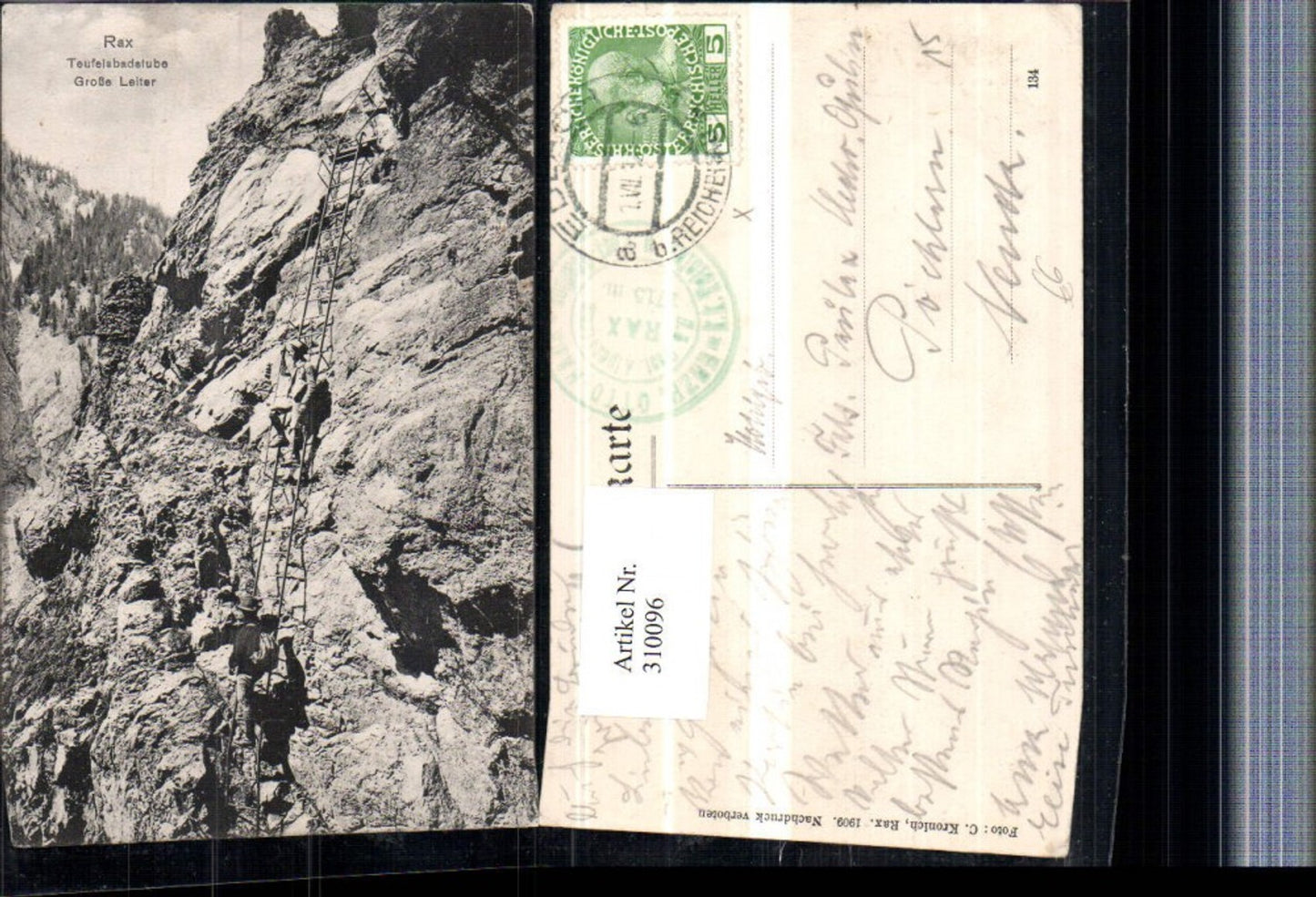 310096,Rax Teufelsbadstube b. Reichenau Große Leiter Bergsteiger