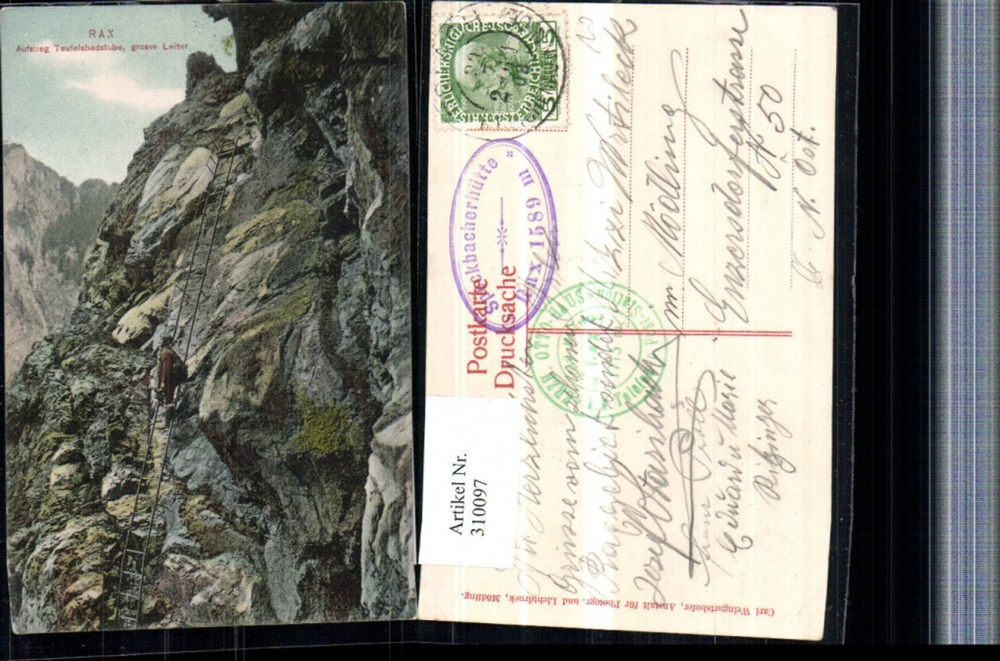 310097,Rax Aufstieg Teufelsbadstube b. Reichenau Große Leiter