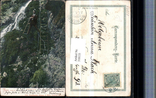 310133,Rax Gaislochsteig b. Reichenau Leiter Bergsteiger Wasserfall