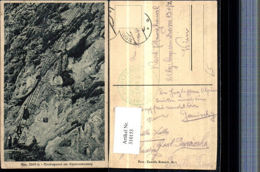 310153,Rax Einstiegswand am Alpenvereinssteig b. Reichenau Leiter