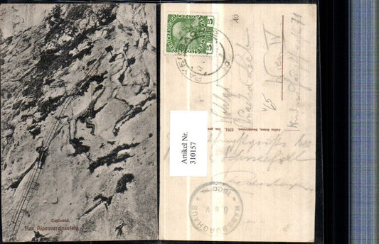 310157,Rax Alpenvereinssteig Ceplwand b. Reichenau Leiter pub Julius Seiesr 3761