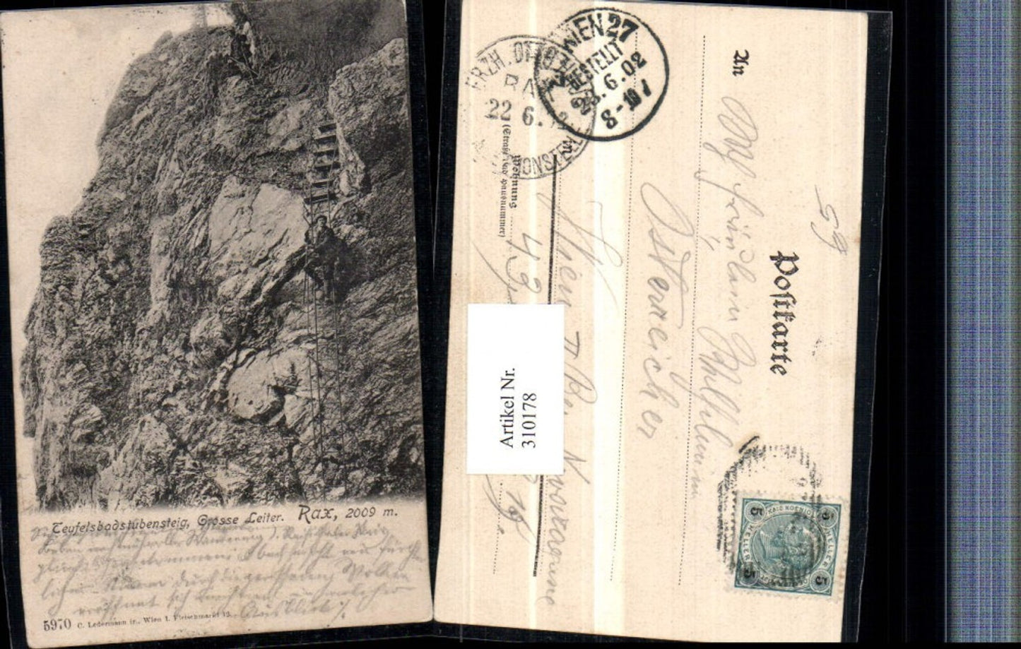310178,Rax Teufelsbadstubensteig b. Reichenau Große Leiter Bergsteiger